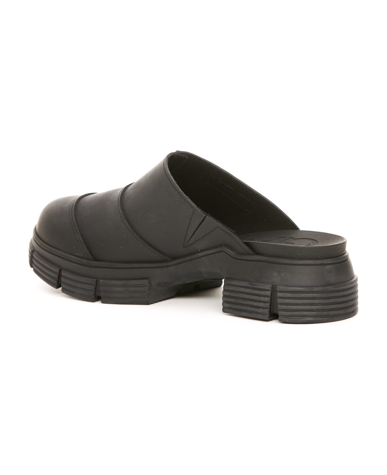 Ganni Recycled Rubber Clog - Nero