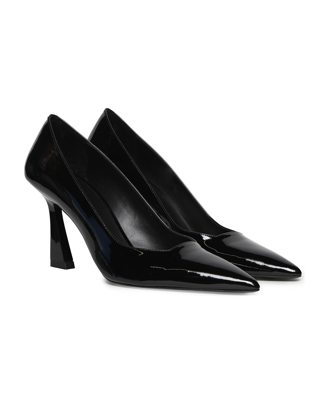 Stuart Weitzman Vinnie 85 Patent Leather Pumps - Black