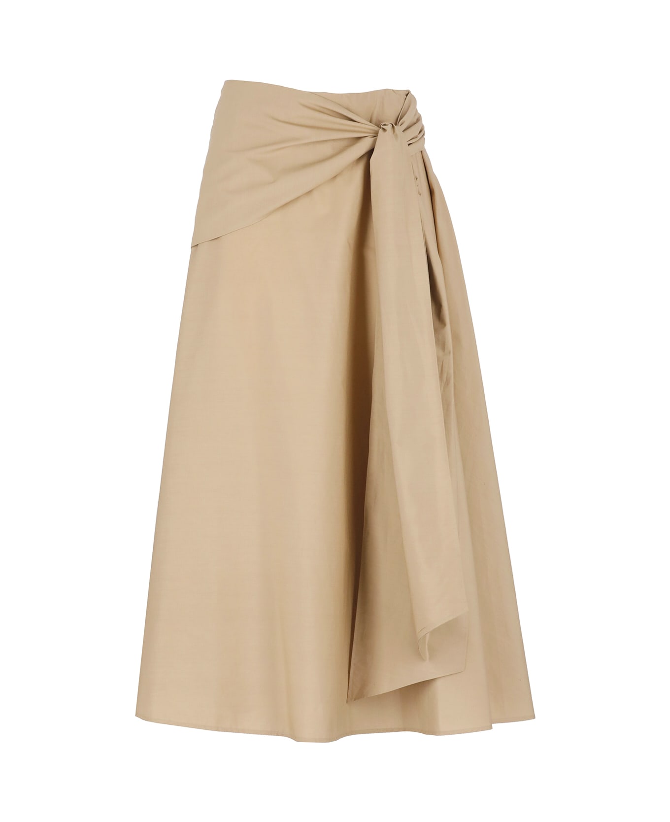 MSGM Cotton Skirt - Beige