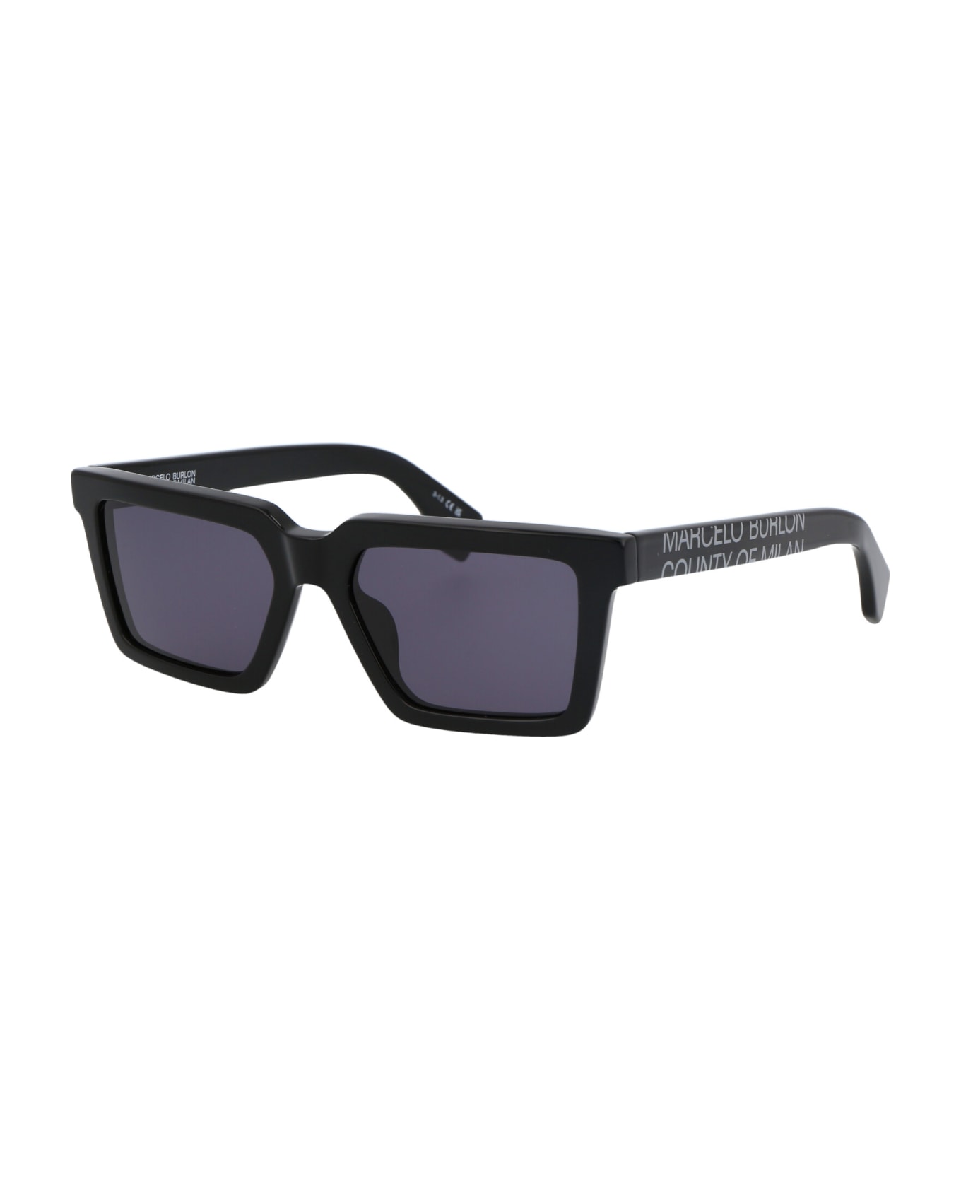 Marcelo Burlon Paramela Sunglasses - 1007 BLACK DARK GREY