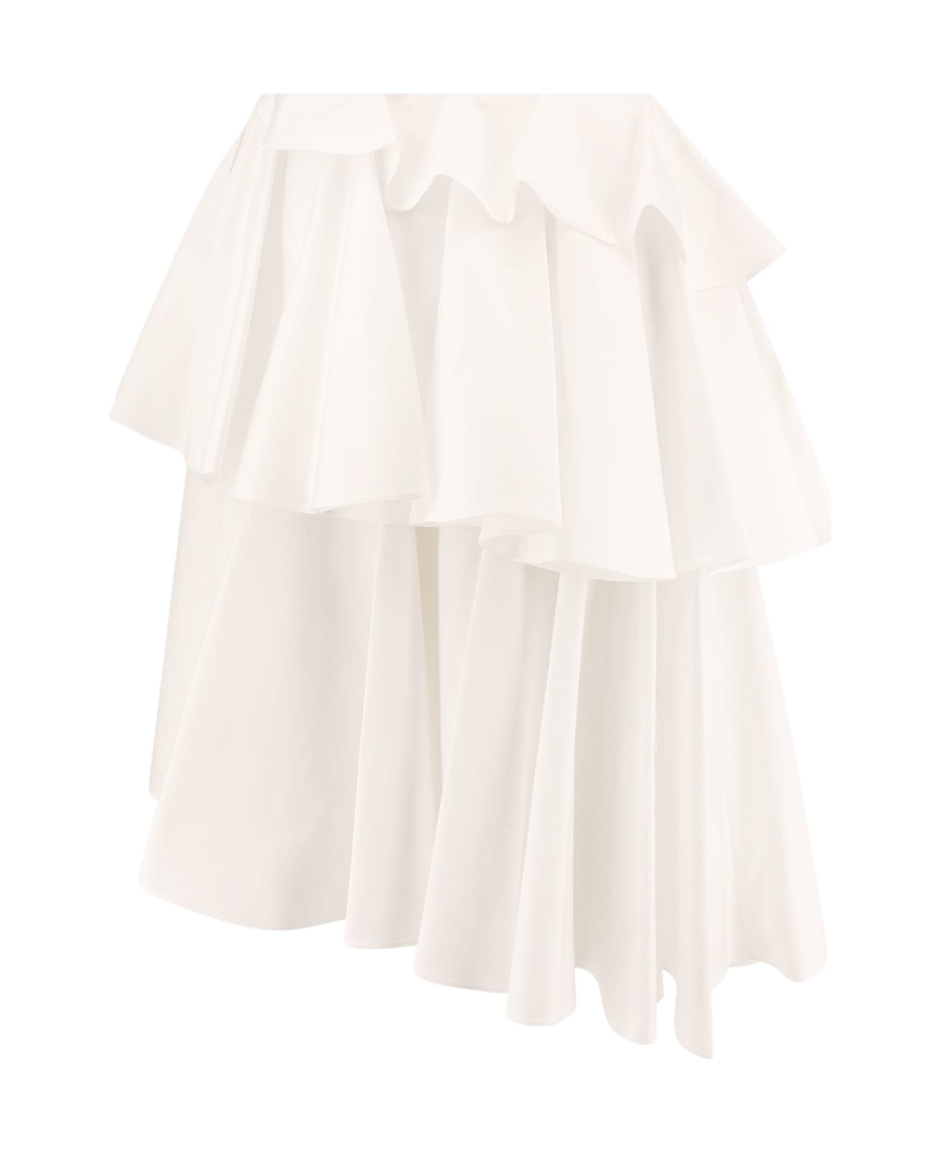 Alaia Spiral Skirt - White