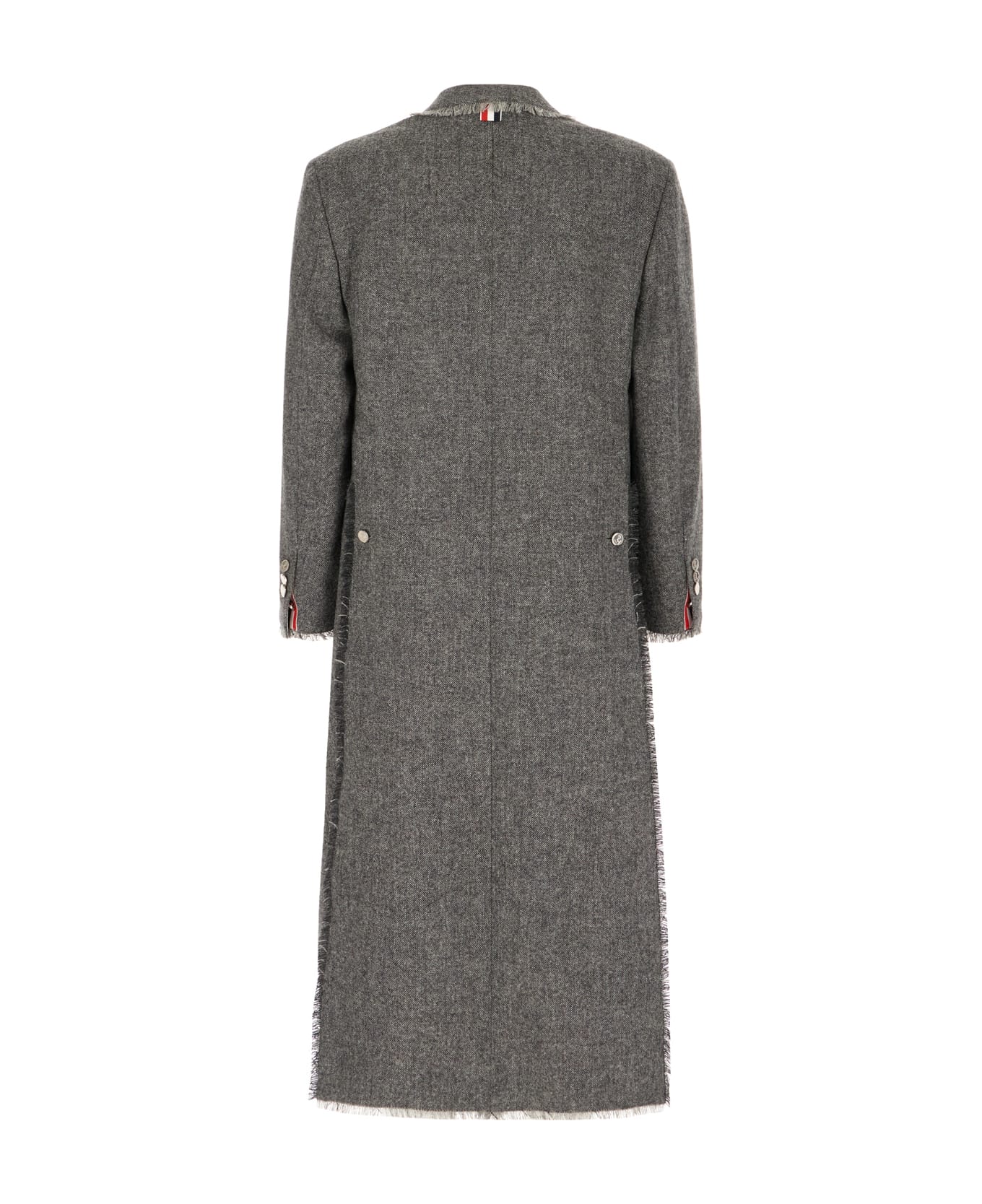Thom Browne Grey Wool Coat - MED GREY