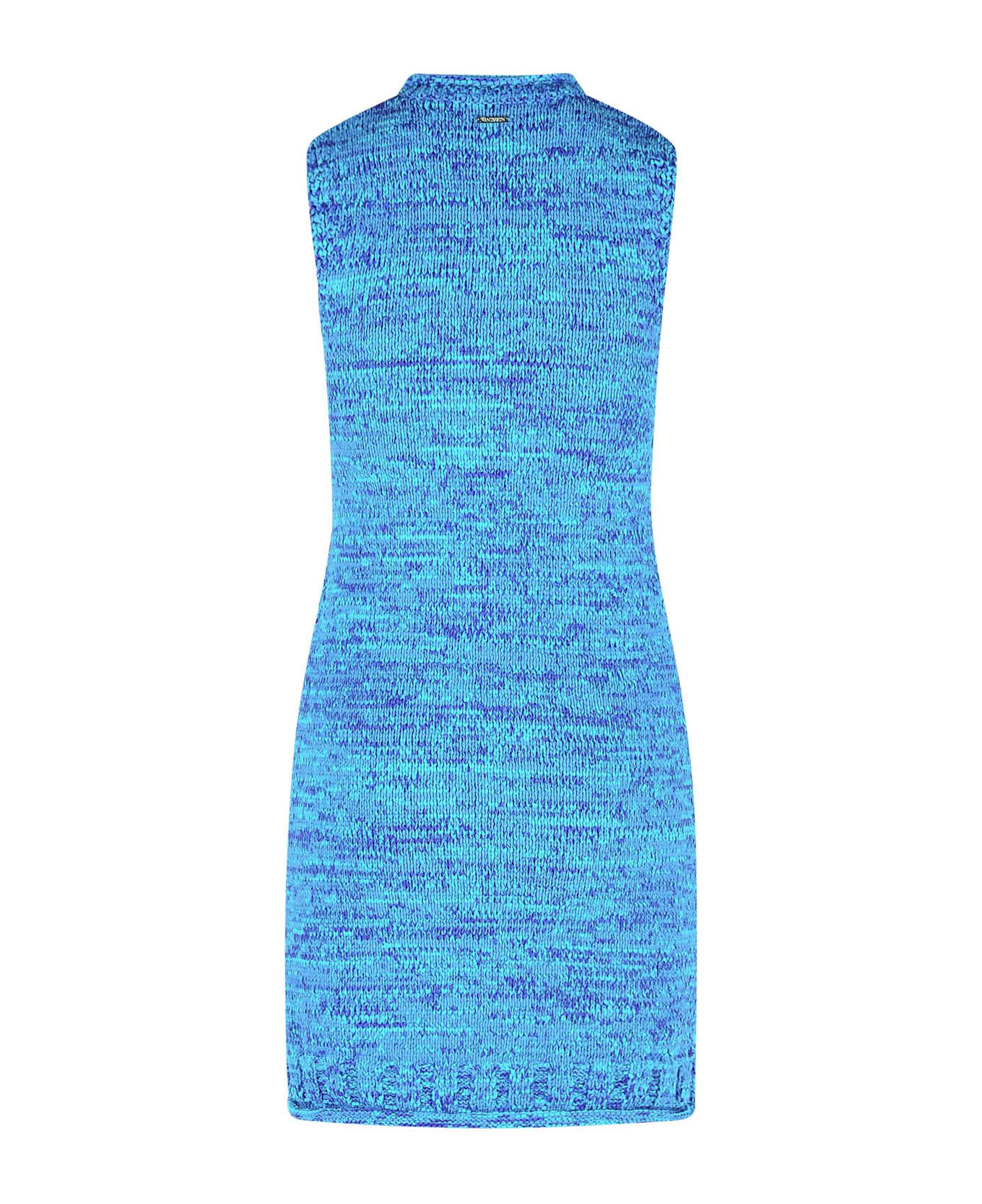 J.W. Anderson 
space Dye
 Cotton Blend Dress - AQUA