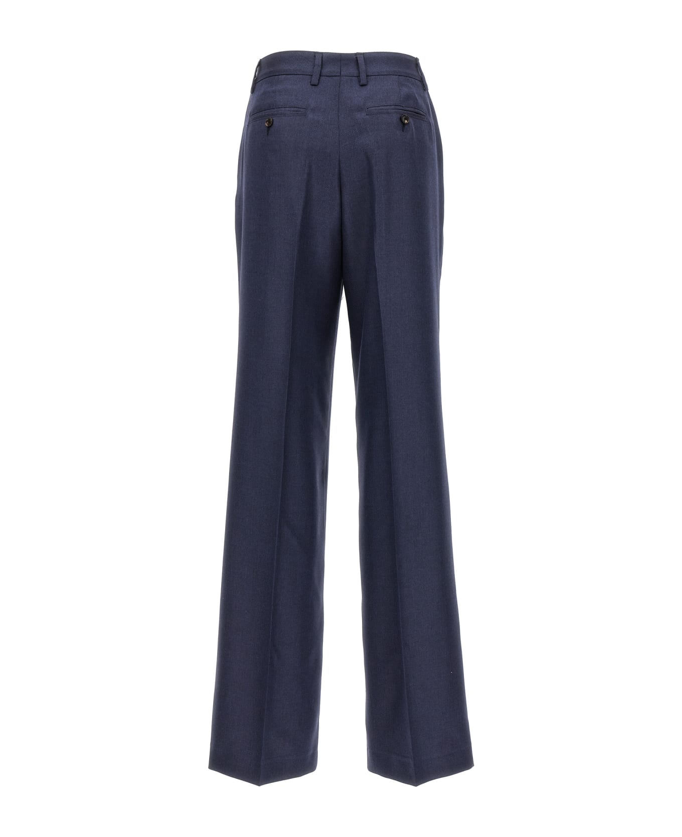 Kiton Silk Cashmere Pants - Blue