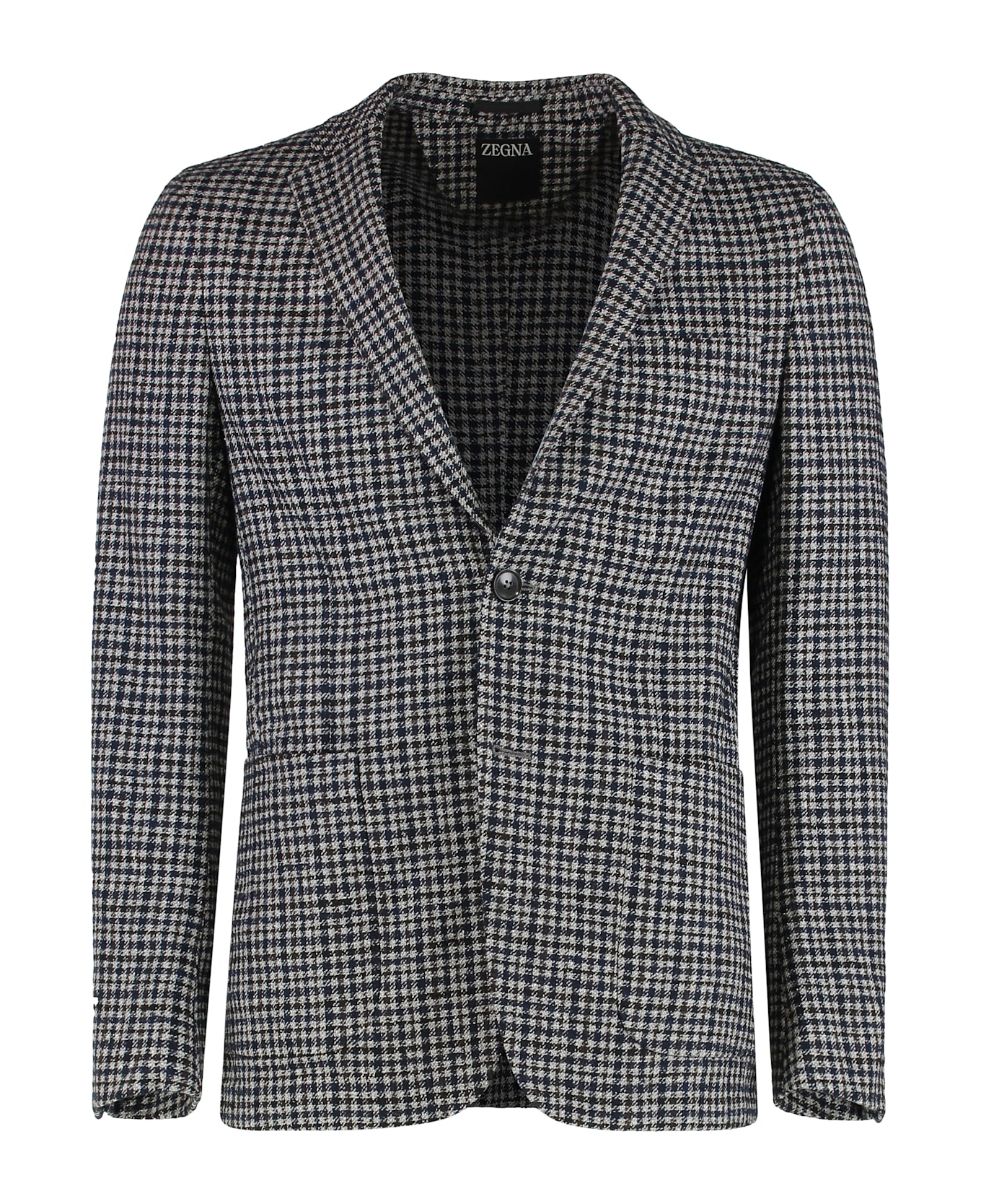 Zegna Blazer In A Wool Blend - Multicolor