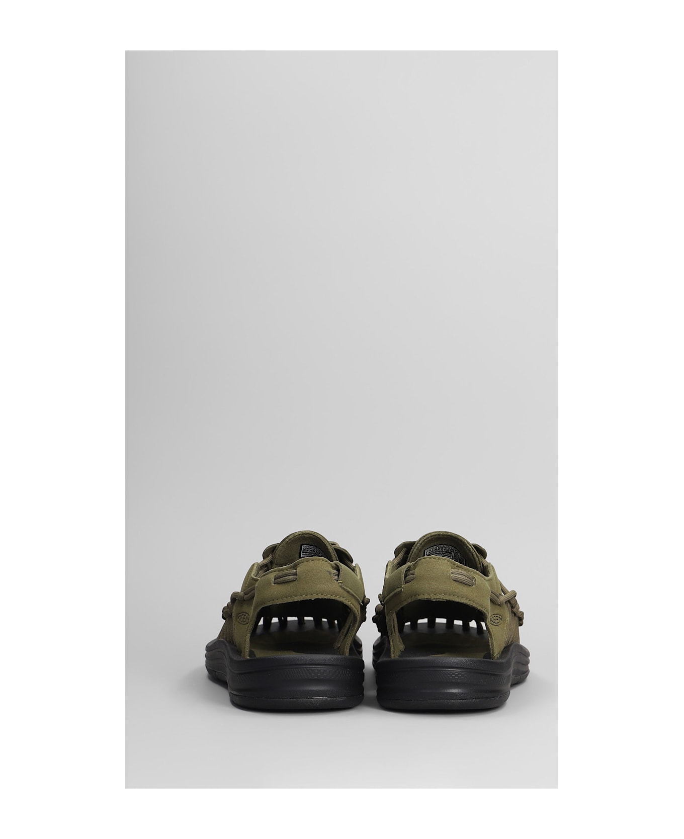 Keen Uneek M Flats In Green Suede And Fabric - green