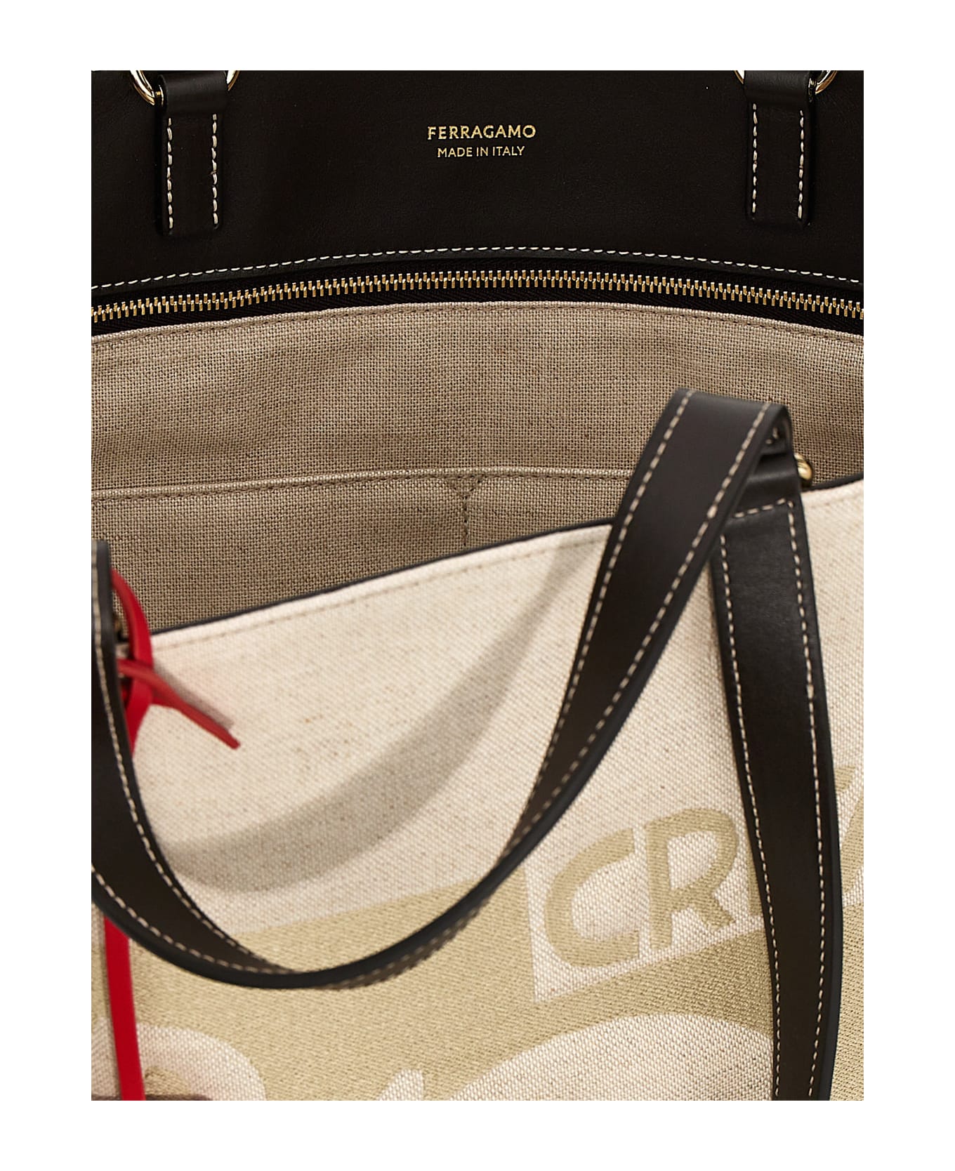 Ferragamo 
tote Bag L
 Shopping Bag - Beige