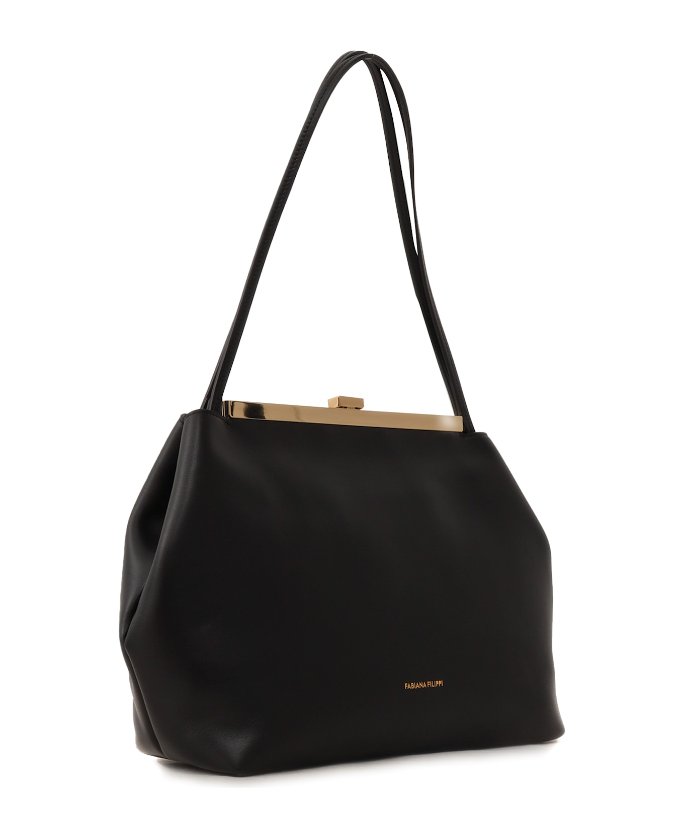 Fabiana Filippi Leather Shoulder Bag - BLACK