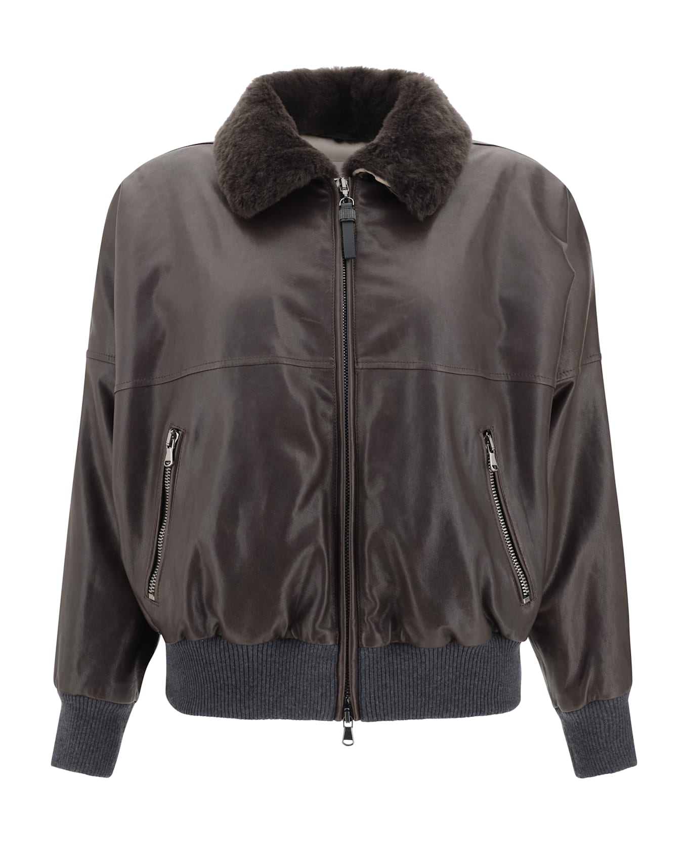 Brunello Cucinelli Leather Jacket