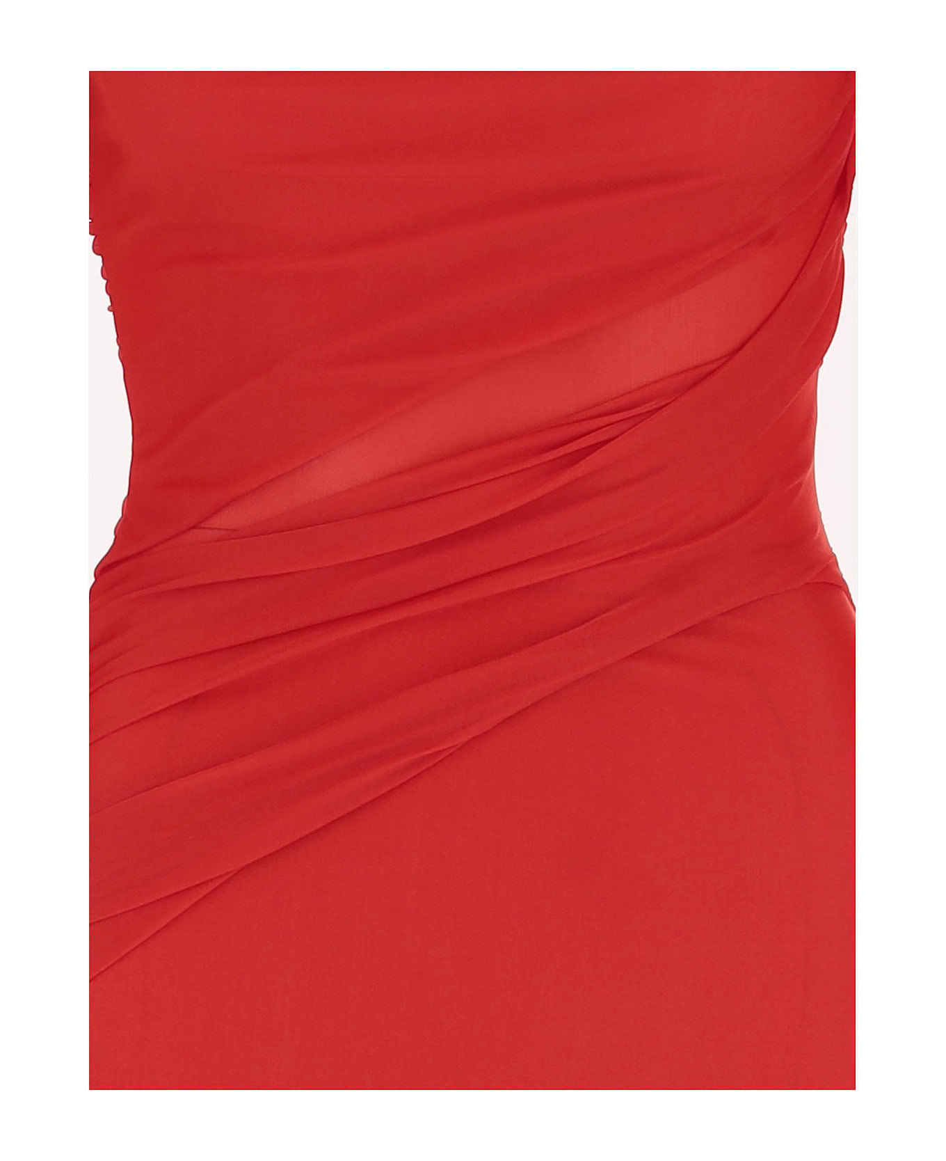 Pinko Stretch Jersey Long Dress - Red