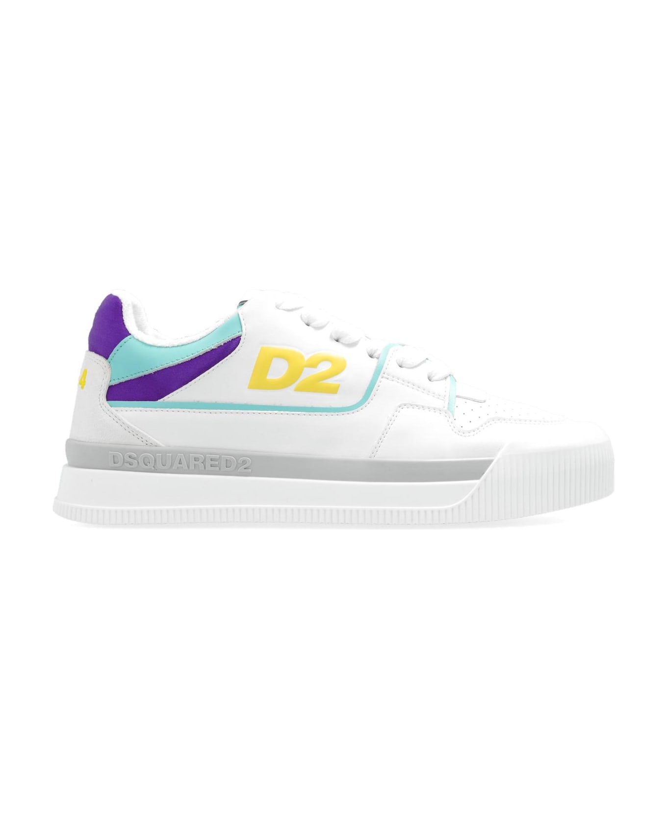 Dsquared2 'new Jersey' Sneakers - WHITE YELLOW PURPLE (White)