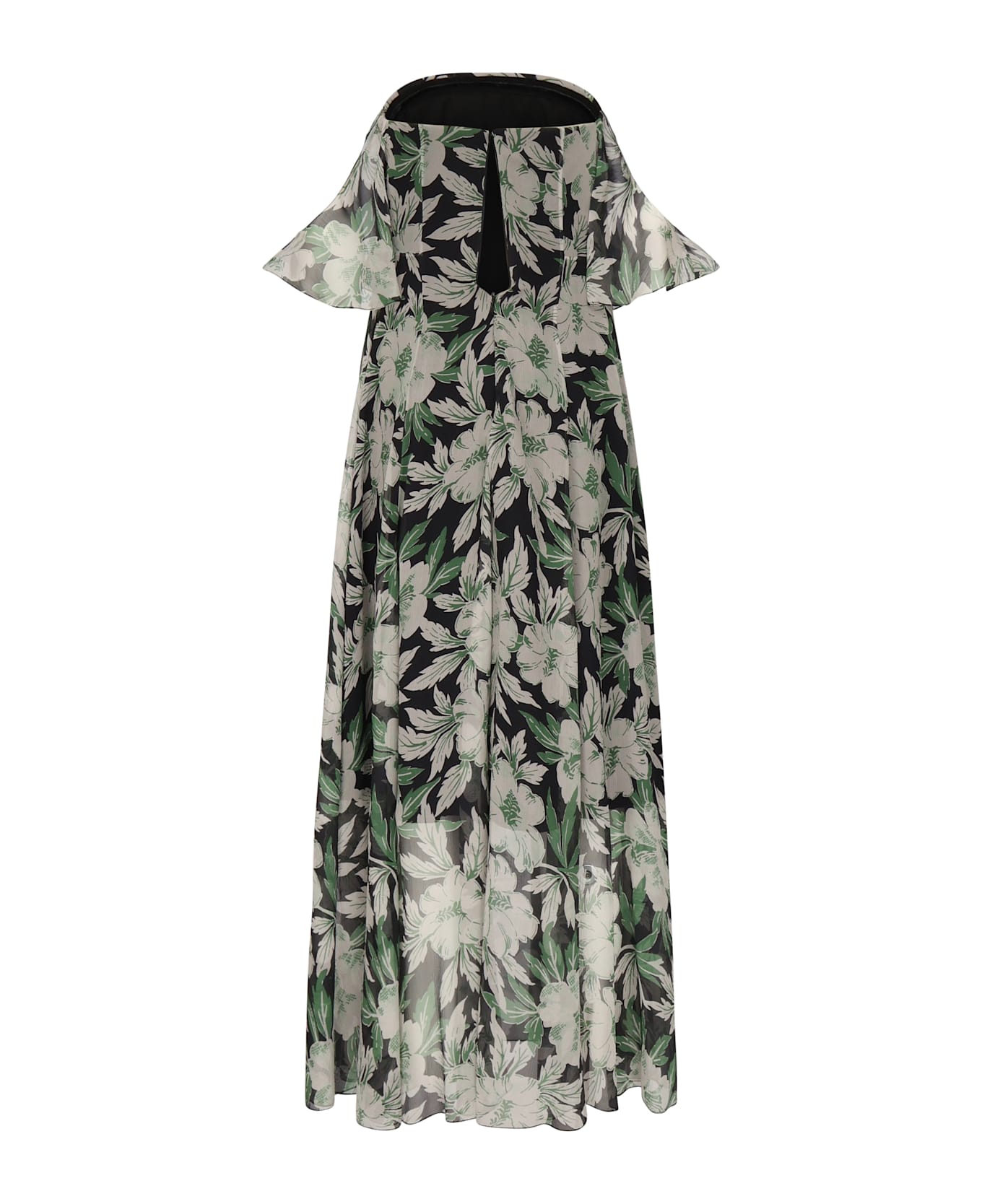 Loewe Floral Print Silk Dress - MultiColour