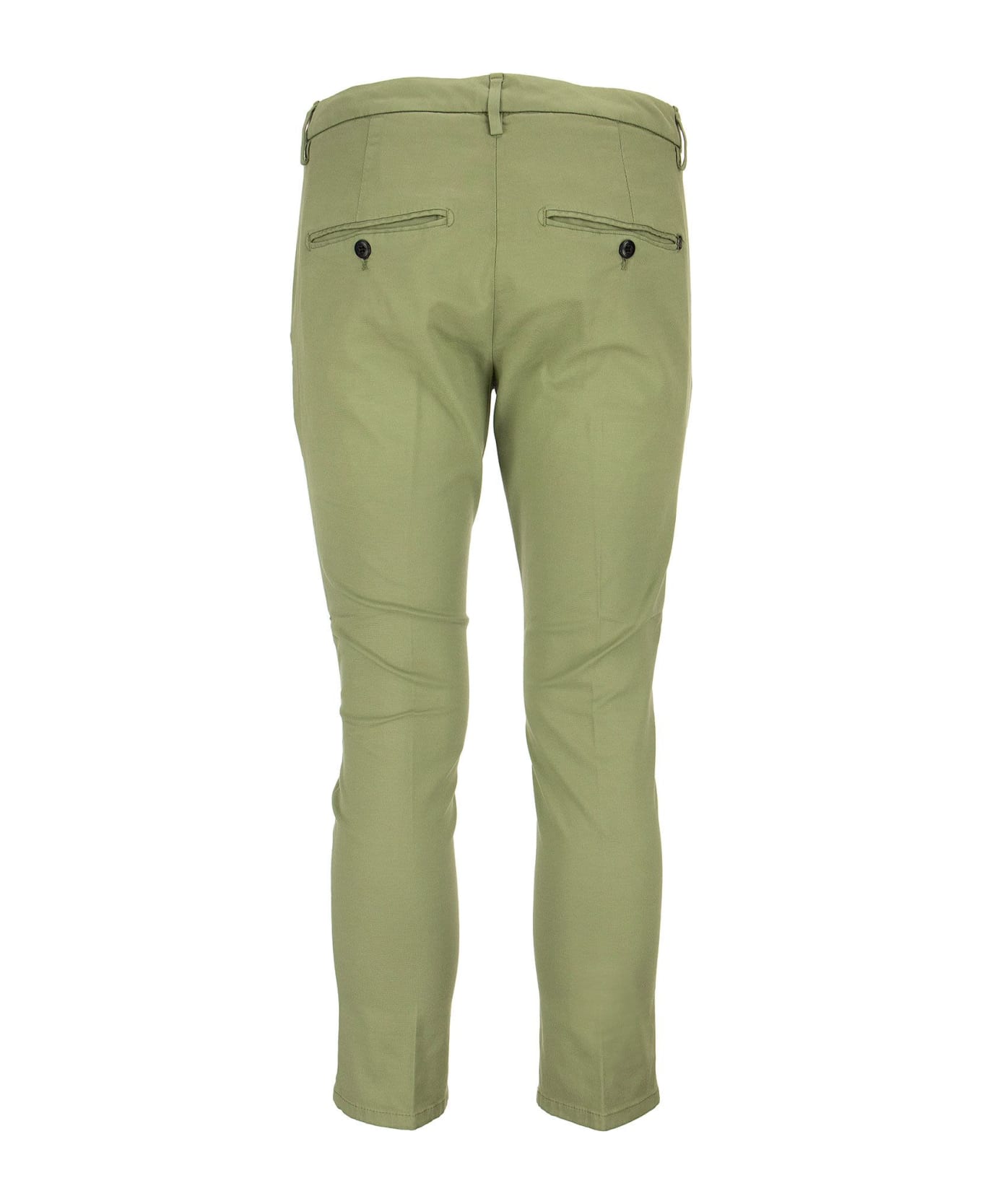 Dondup Alfredo - Cotton Slim-fit Trousers - Green