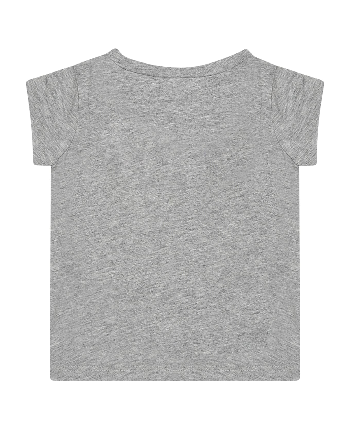 Levi's Grey T-shirt For Baby Girl With Logo - Grey