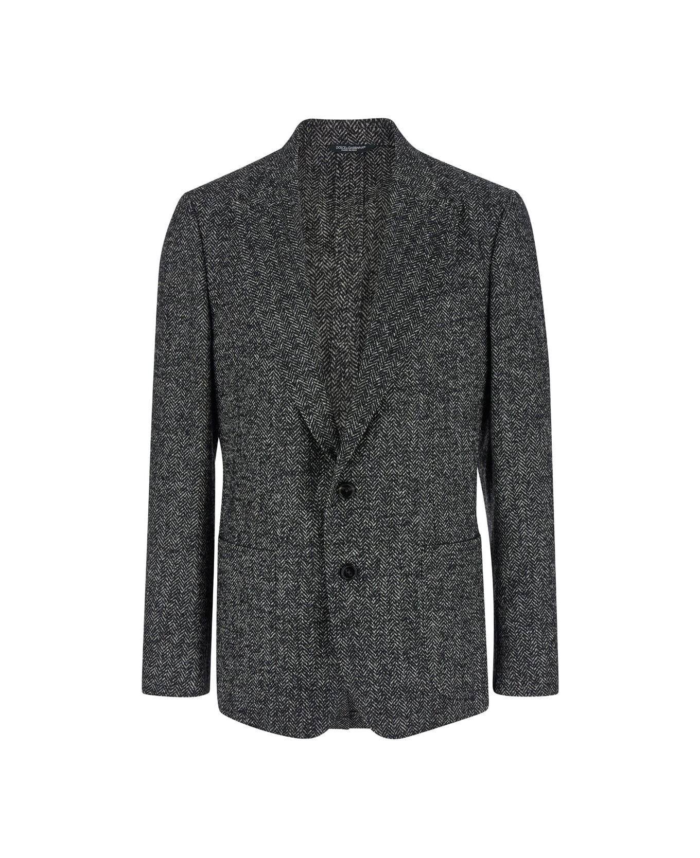 Dolce & Gabbana Single-breasted Portofino Fit Jacket - Grey