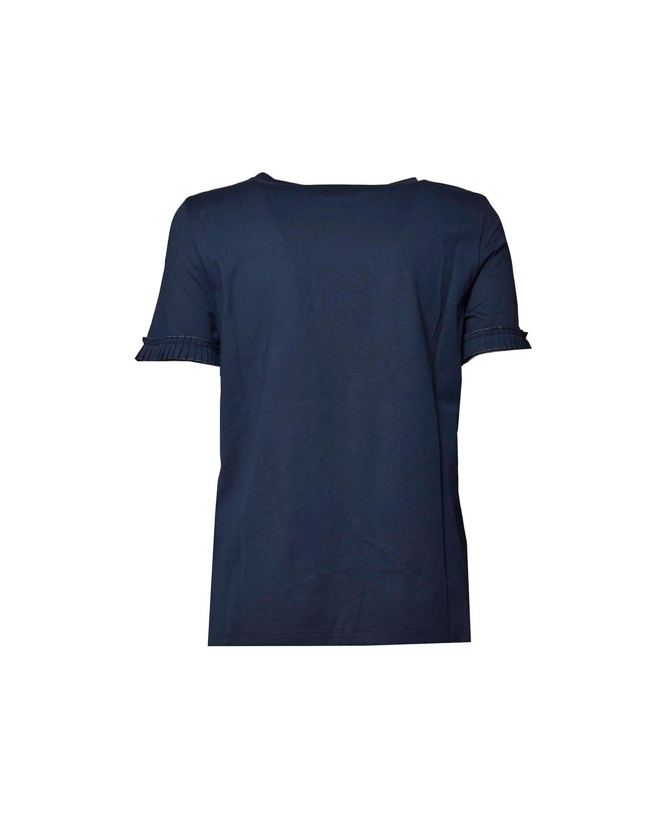 'S Max Mara Crewneck Short-sleeved T-shirt - Blu