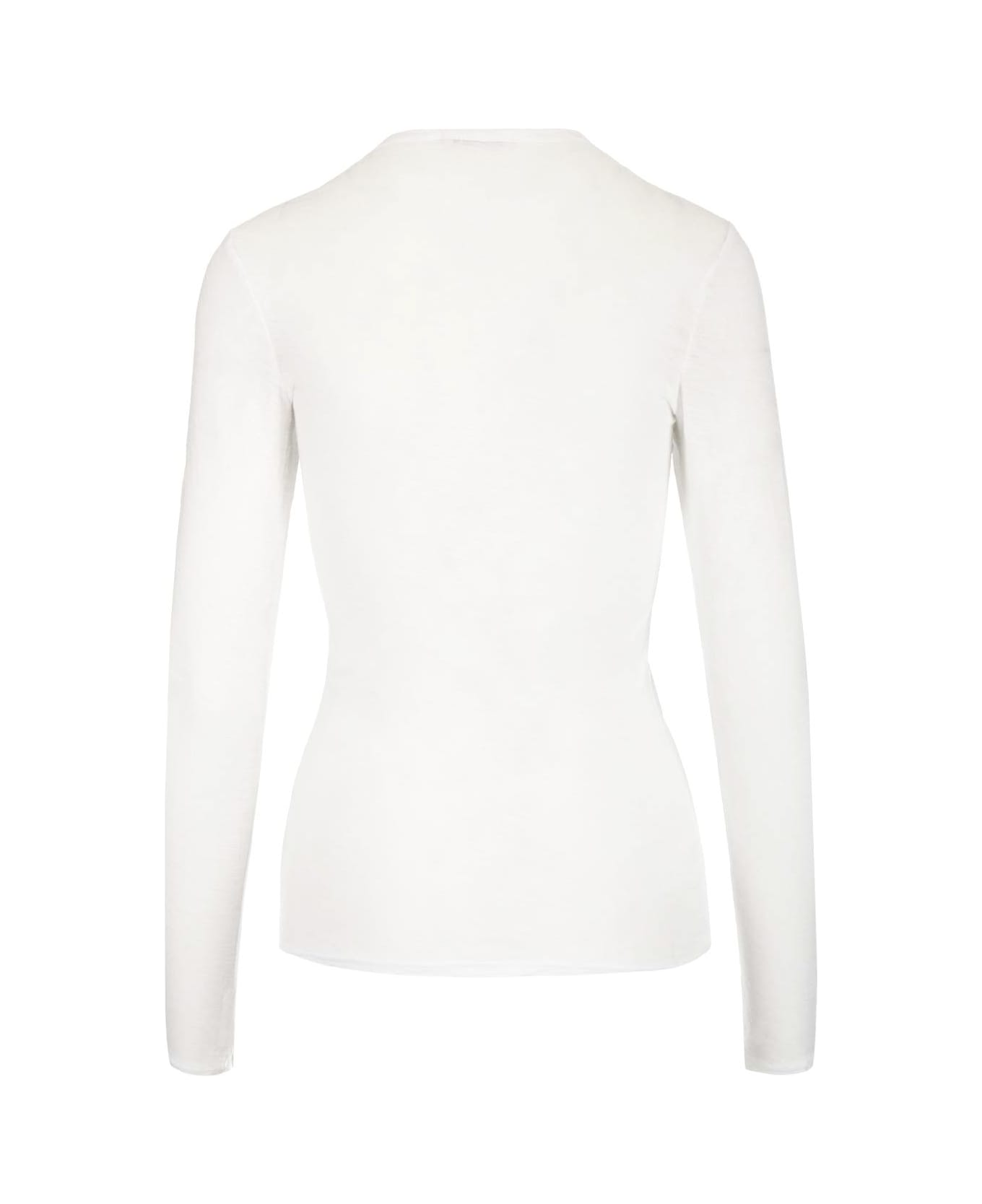 James Perse Crewneck Cotton T-shirt - White