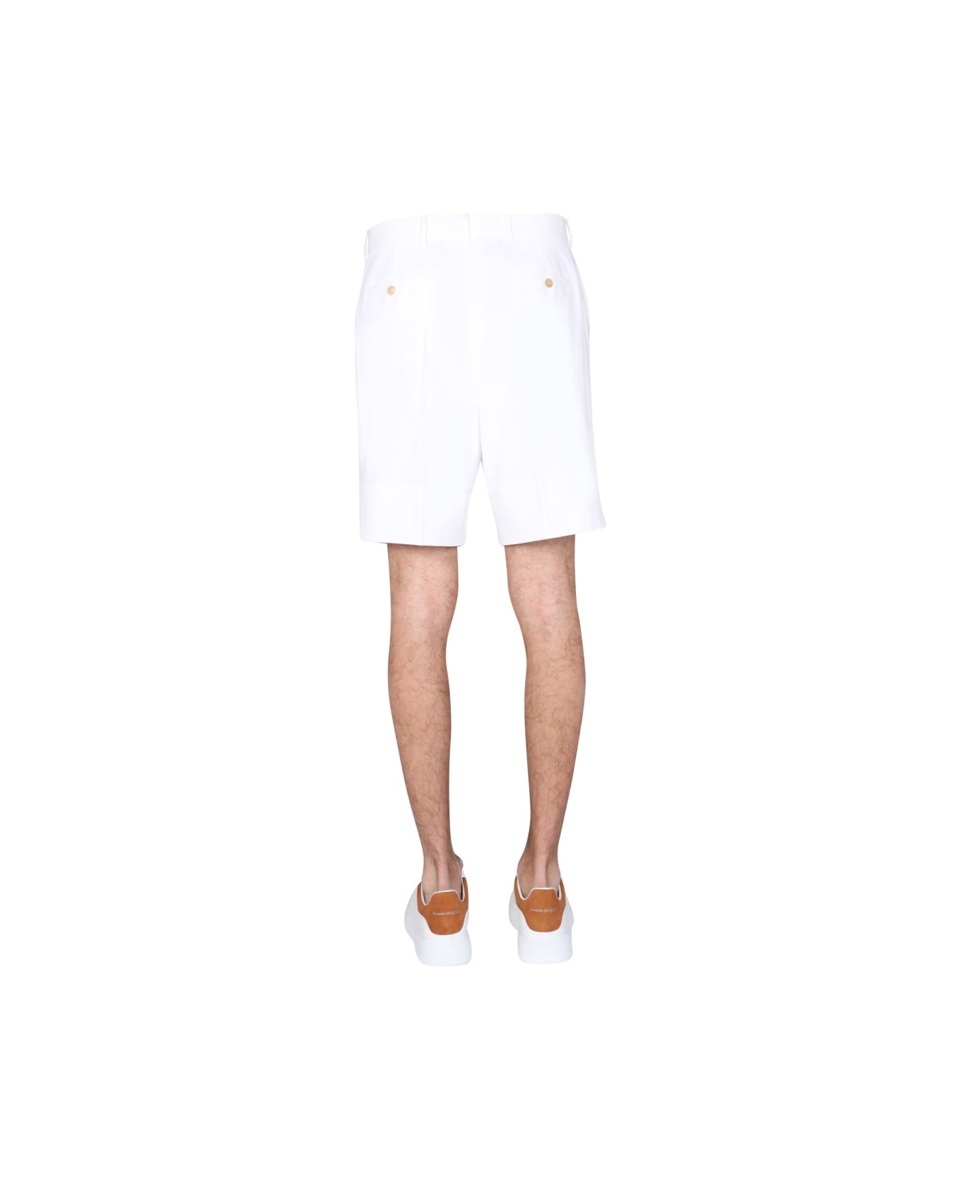 Alexander McQueen Tailored Bermudas - WHITE ショートパンツ