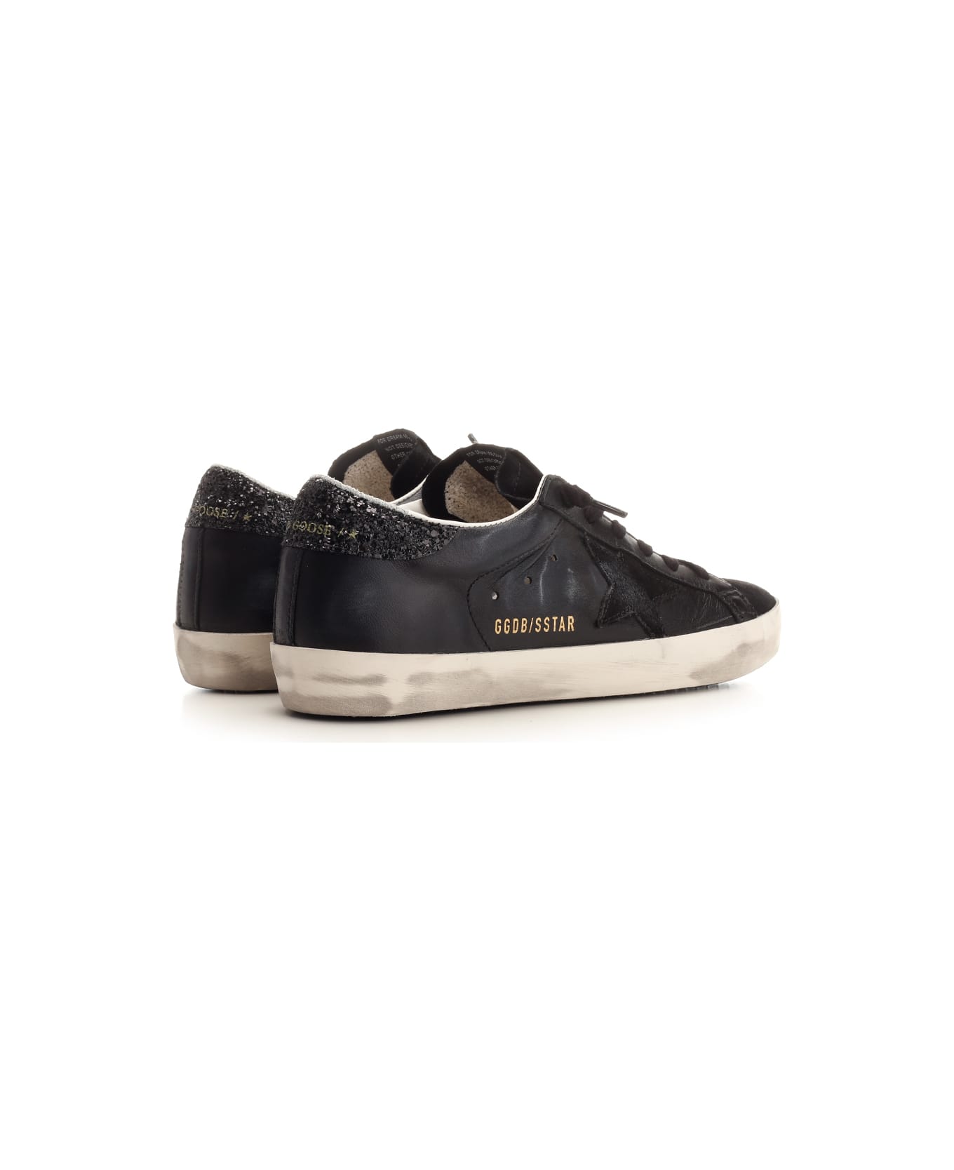 Golden Goose Black Super-star Sneakers - Nero