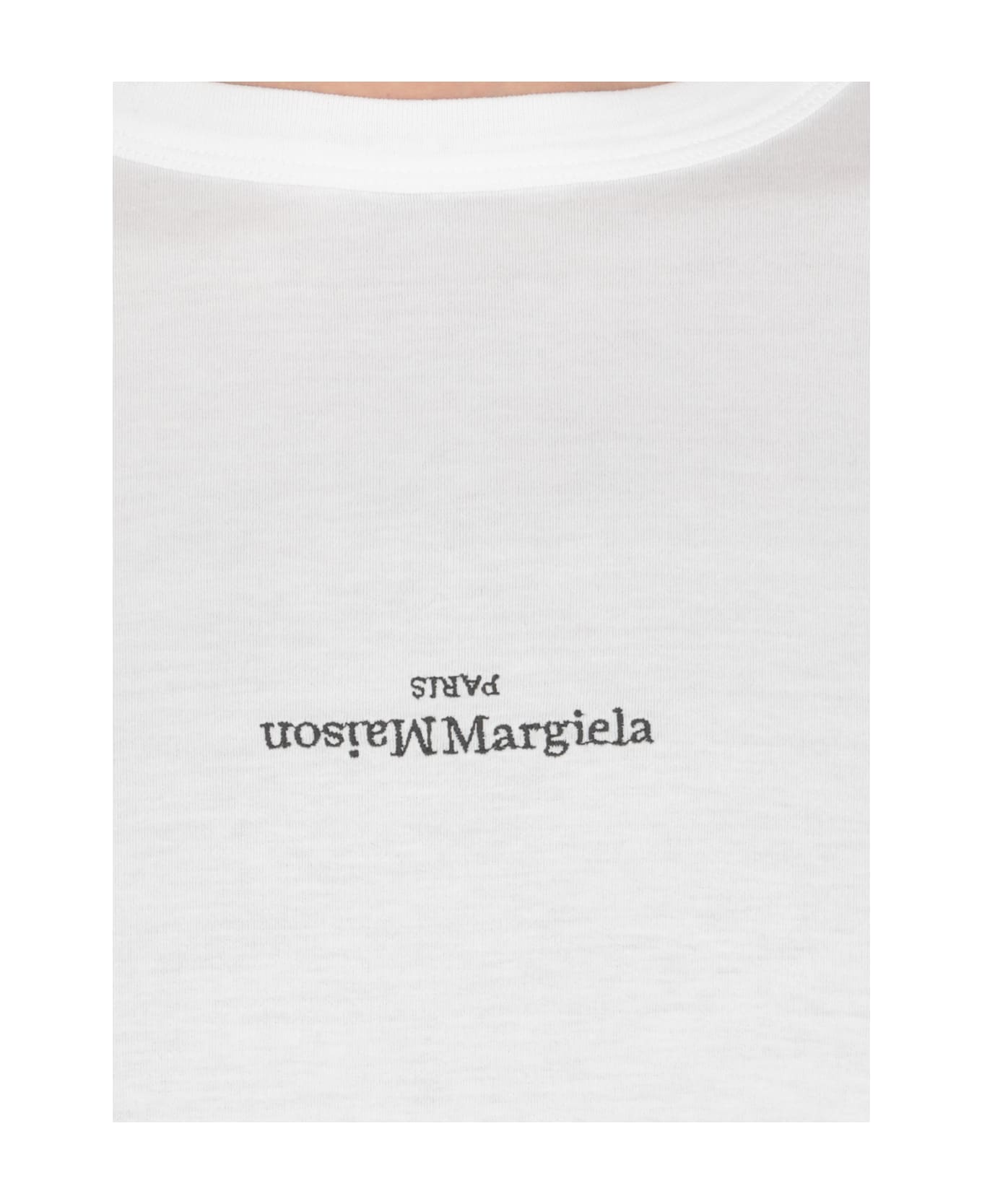 Maison Margiela Logoed T-shirt - White Tシャツ