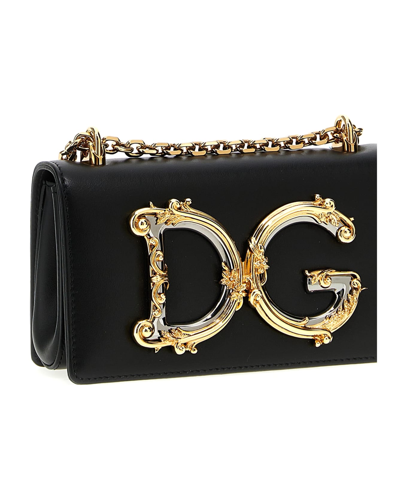 Dolce & Gabbana 'dg Girl' Mini Crossbody Bag - Black  