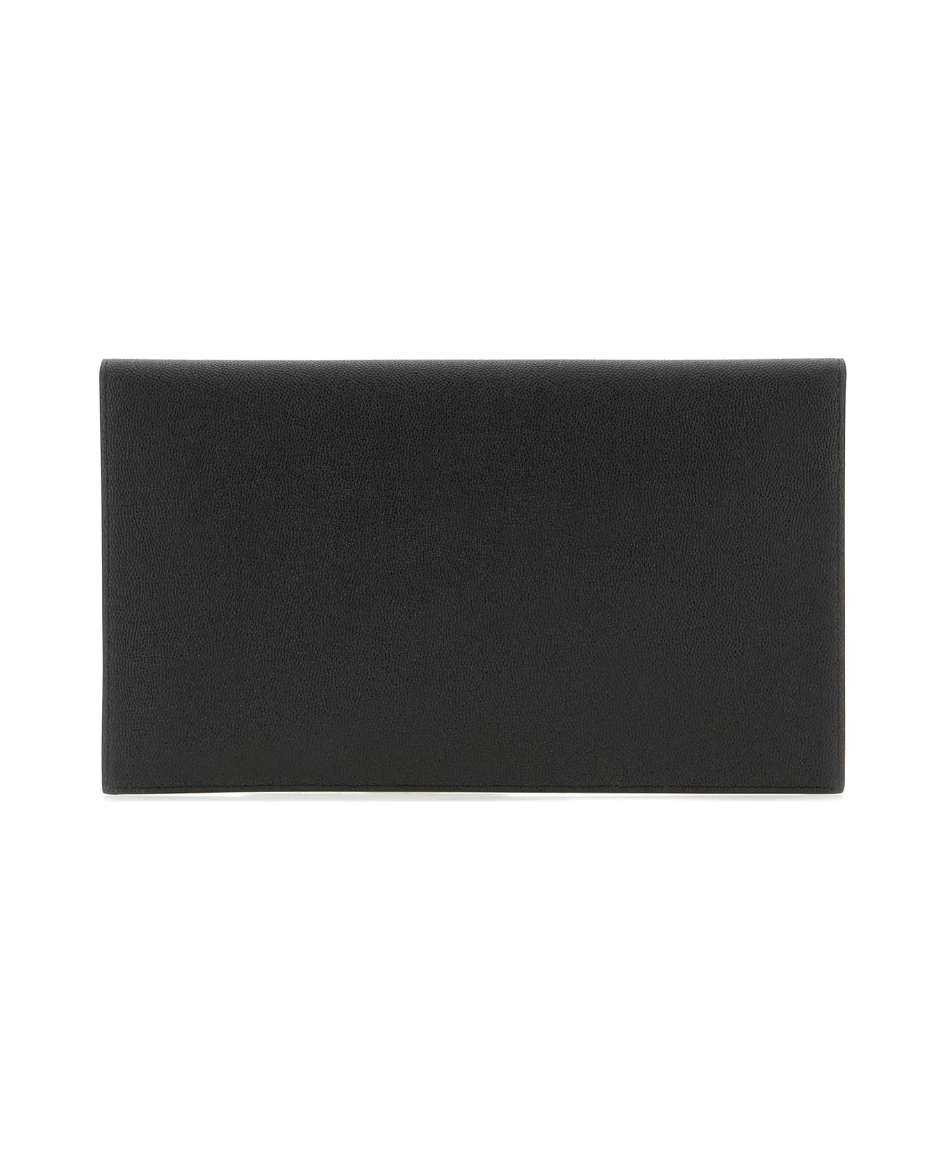 Saint Laurent Black Leather Clutch - BLACK