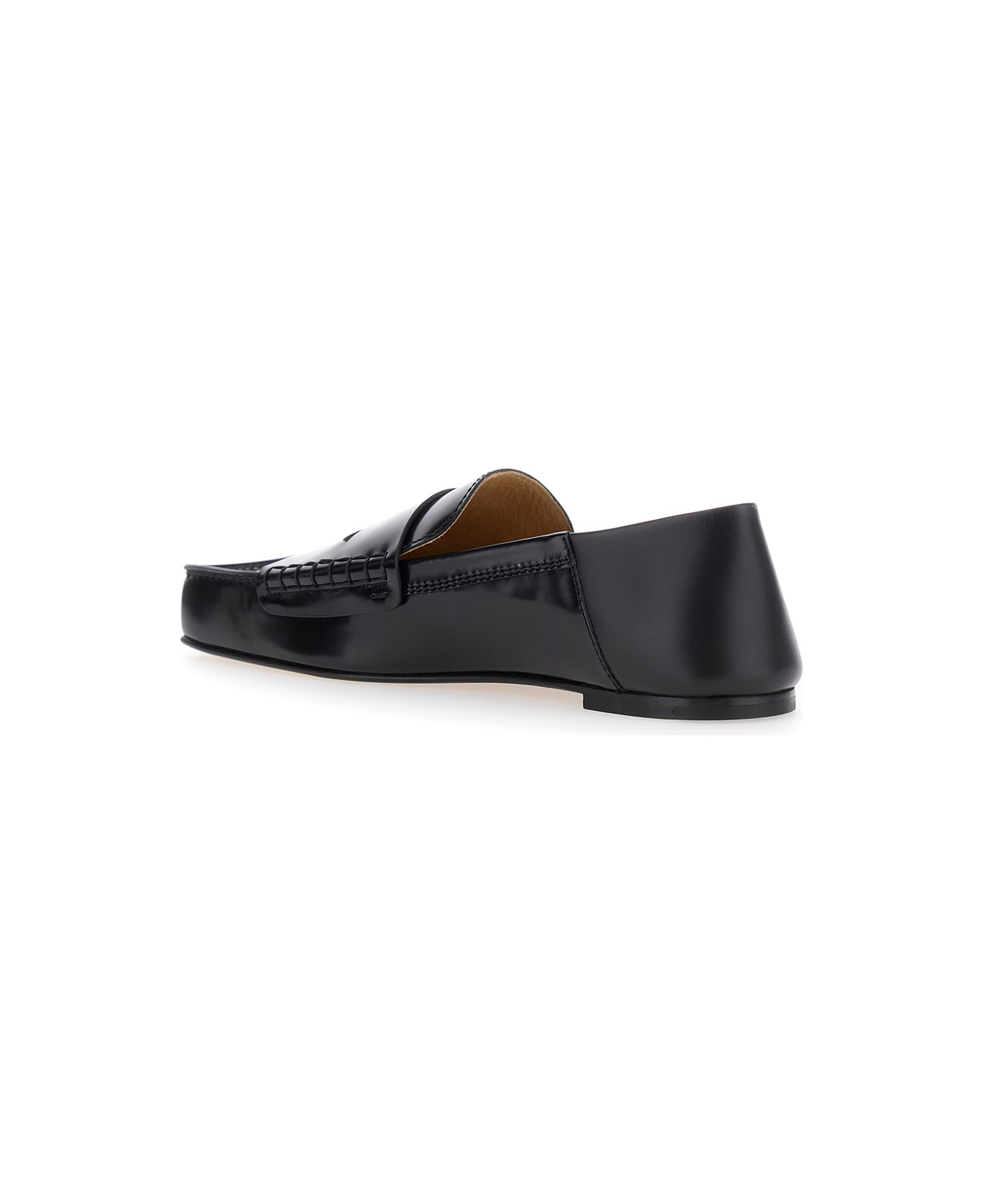 Jacquemus 
les Carré
 Black Loafers With Square Toe In Leather Man - Black