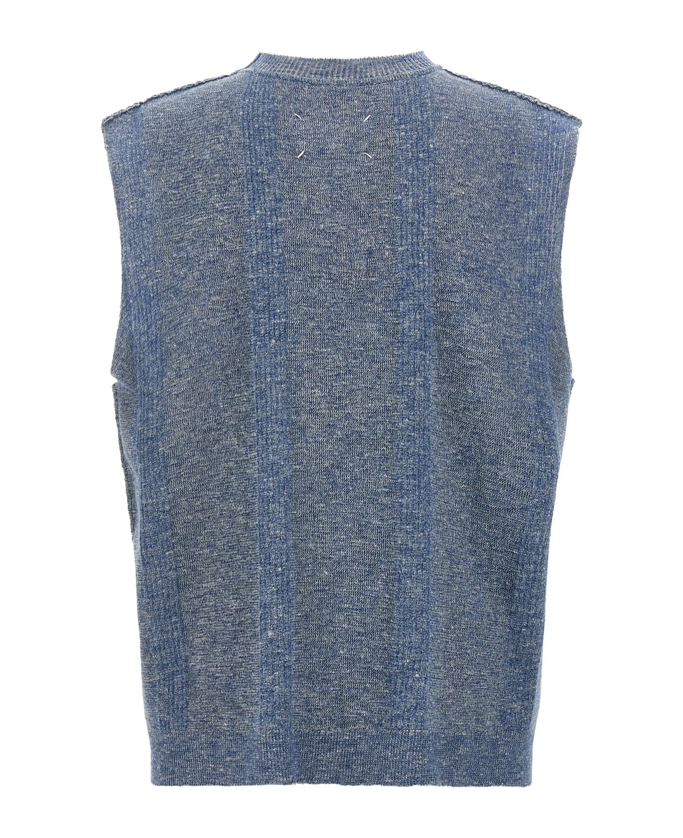 Maison Margiela Melange Vest - Light Blue