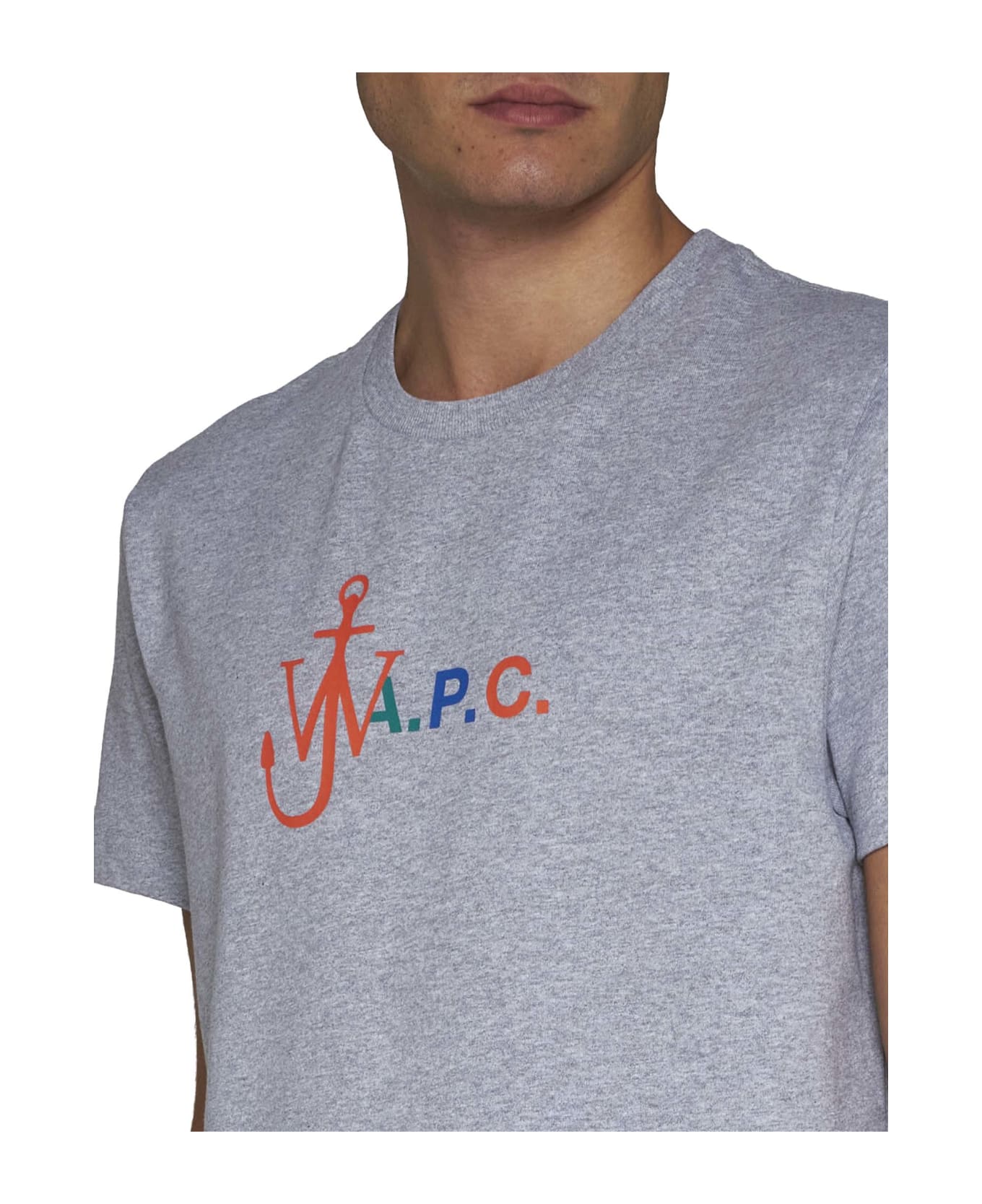 A.P.C. Anchor Tshirt - Gris fonce chine