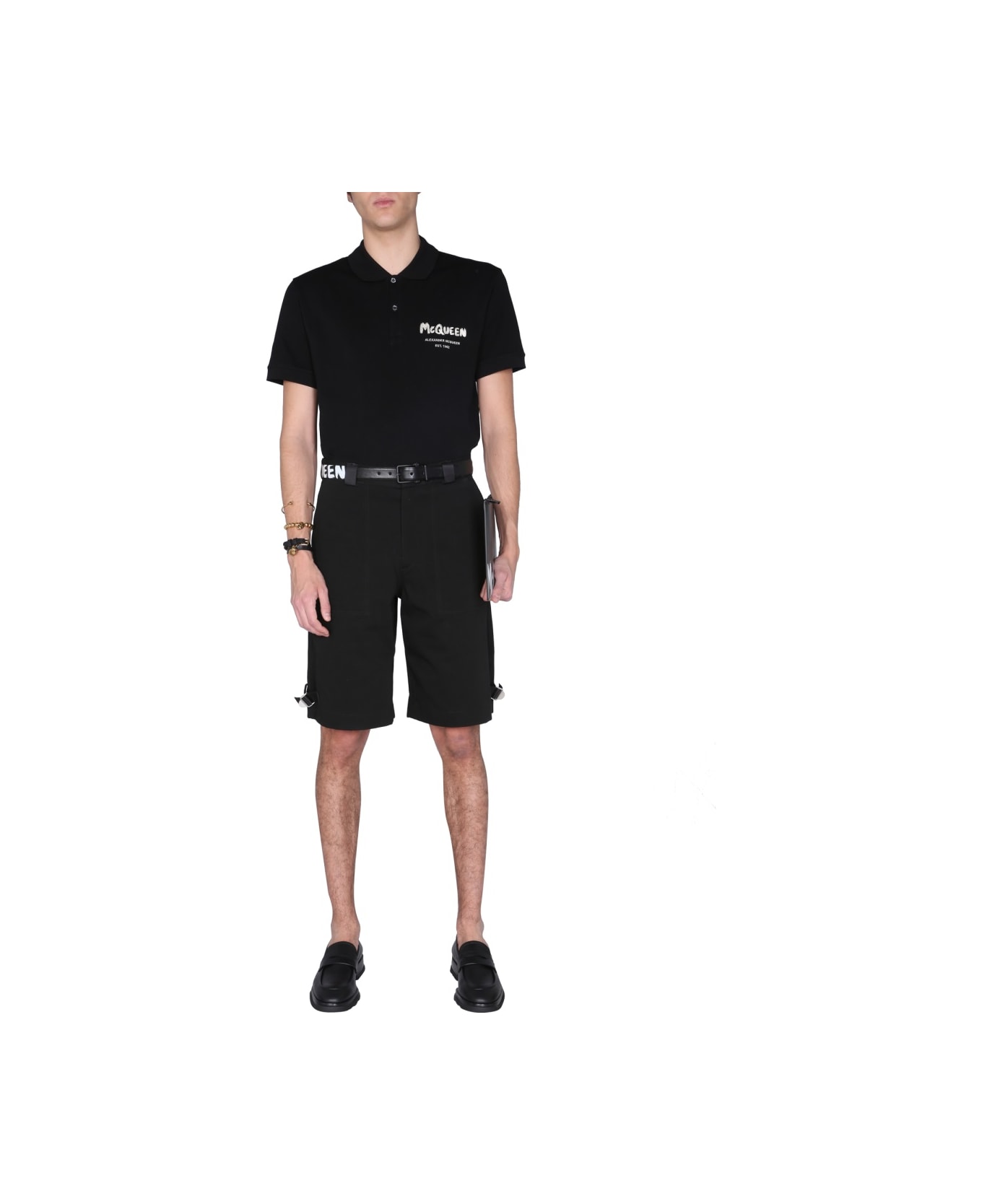 Alexander McQueen Regular Fit Bermuda - BLACK ショートパンツ