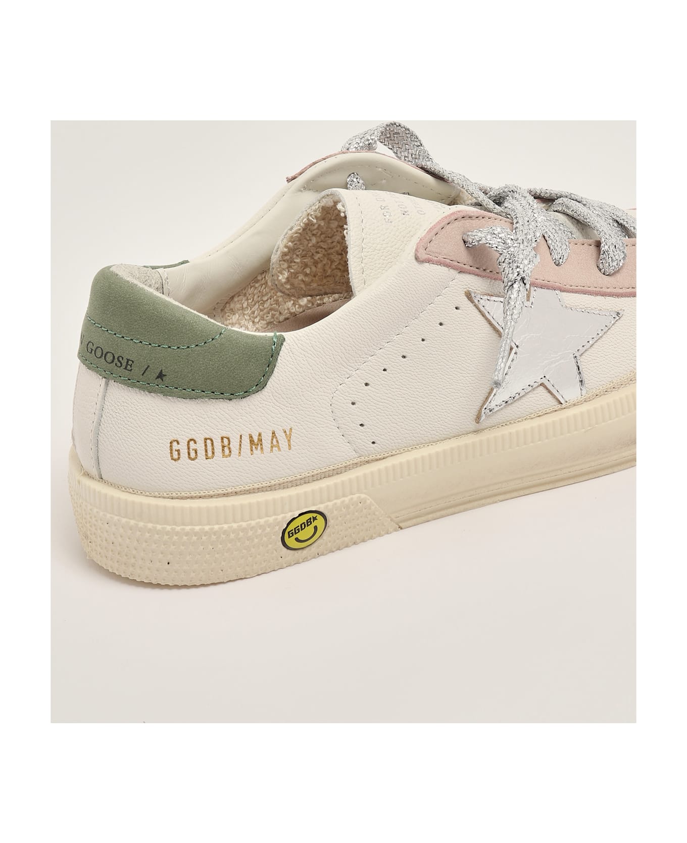 Golden Goose May Leather Sneaker - B.CO-ROSA-OLIVA