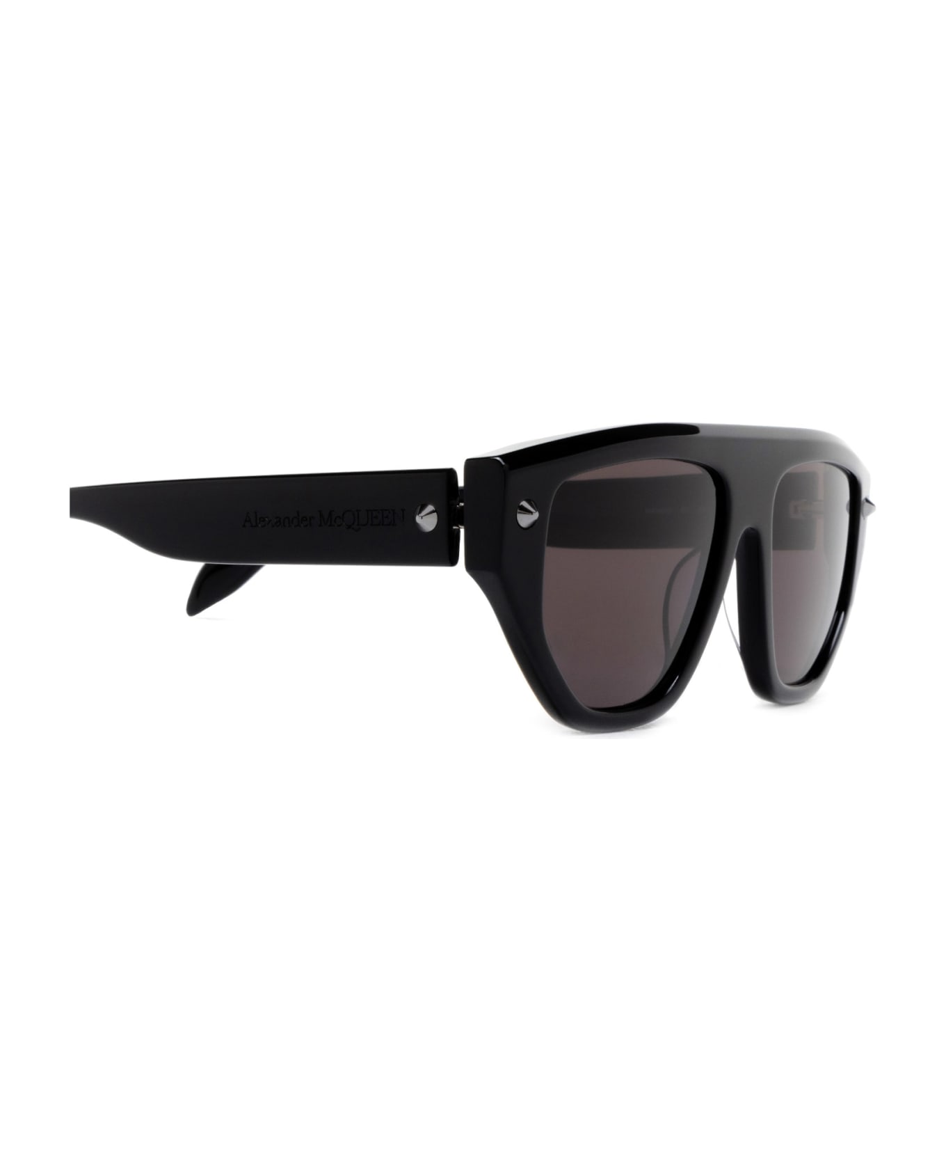 Alexander McQueen Eyewear Am0408s Black Sunglasses - Black サングラス