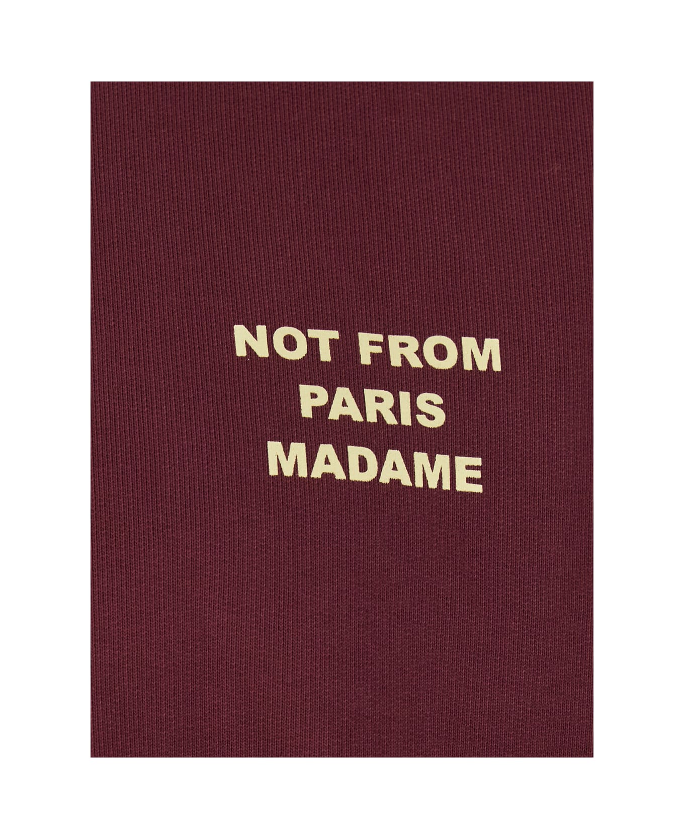 Drôle de Monsieur Bordeaux Hoodie With Logo On Front And Back In Cotton Man - Bordeaux