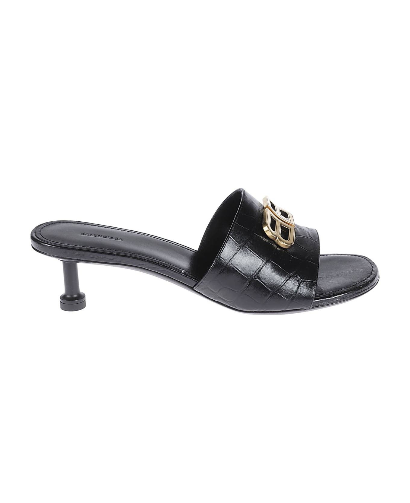 Balenciaga Groupie Sandals - Black/Gold
