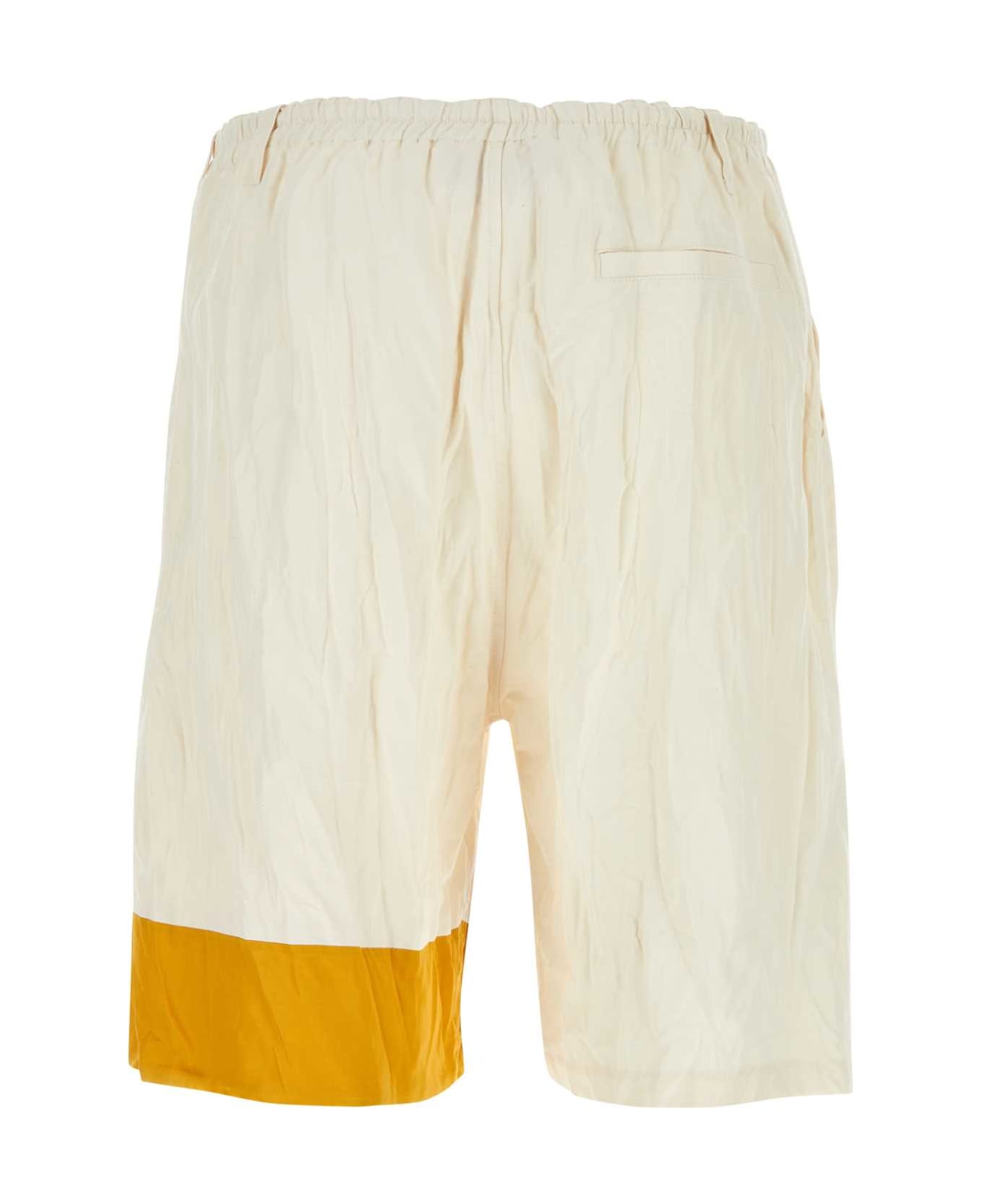 Marni Ivory Nylon Blend Bermuda Shorts - 00W04