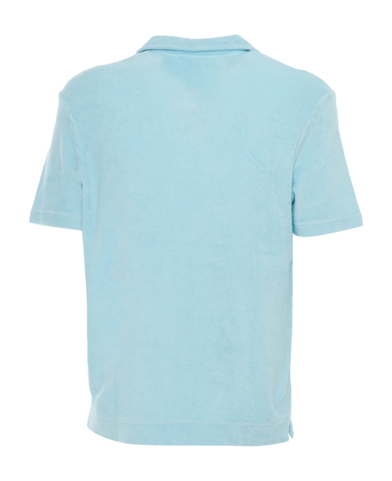 Fedeli Polo S/s Knitted Man - LIGHT BLUE