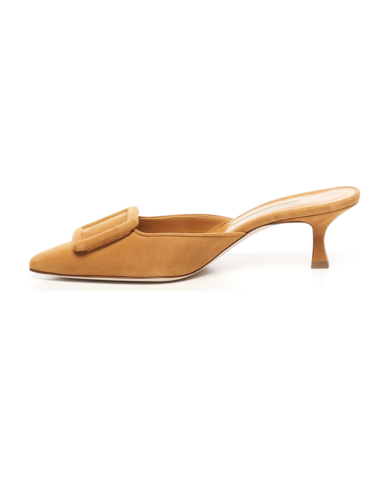 Manolo Blahnik Maysale Mules - Blackberry