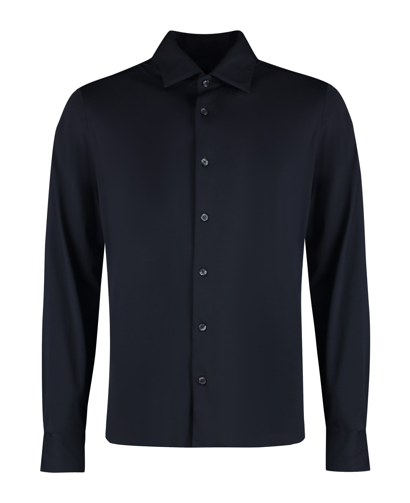 RRD - Roberto Ricci Design Technical Fabric Shirt - Blue Black シャツ