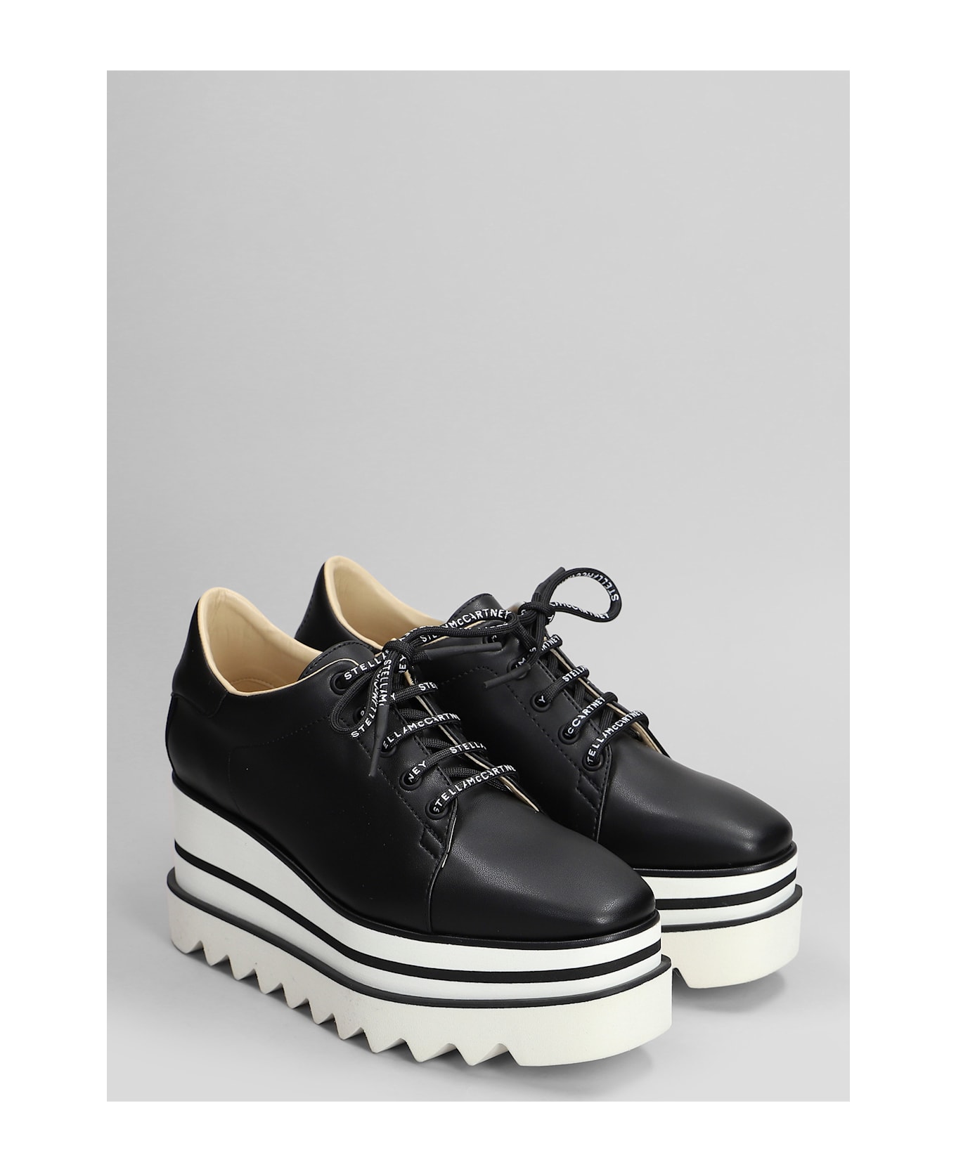 Stella McCartney Sneakelyse Sneakers In Black Polyuretan - black