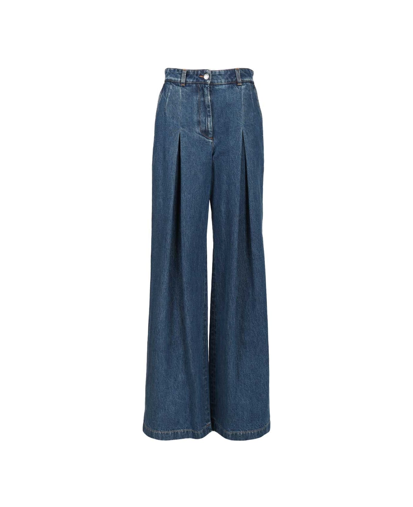 Dolce 
Gabbana Pantalone Gamba Ampia - Blue