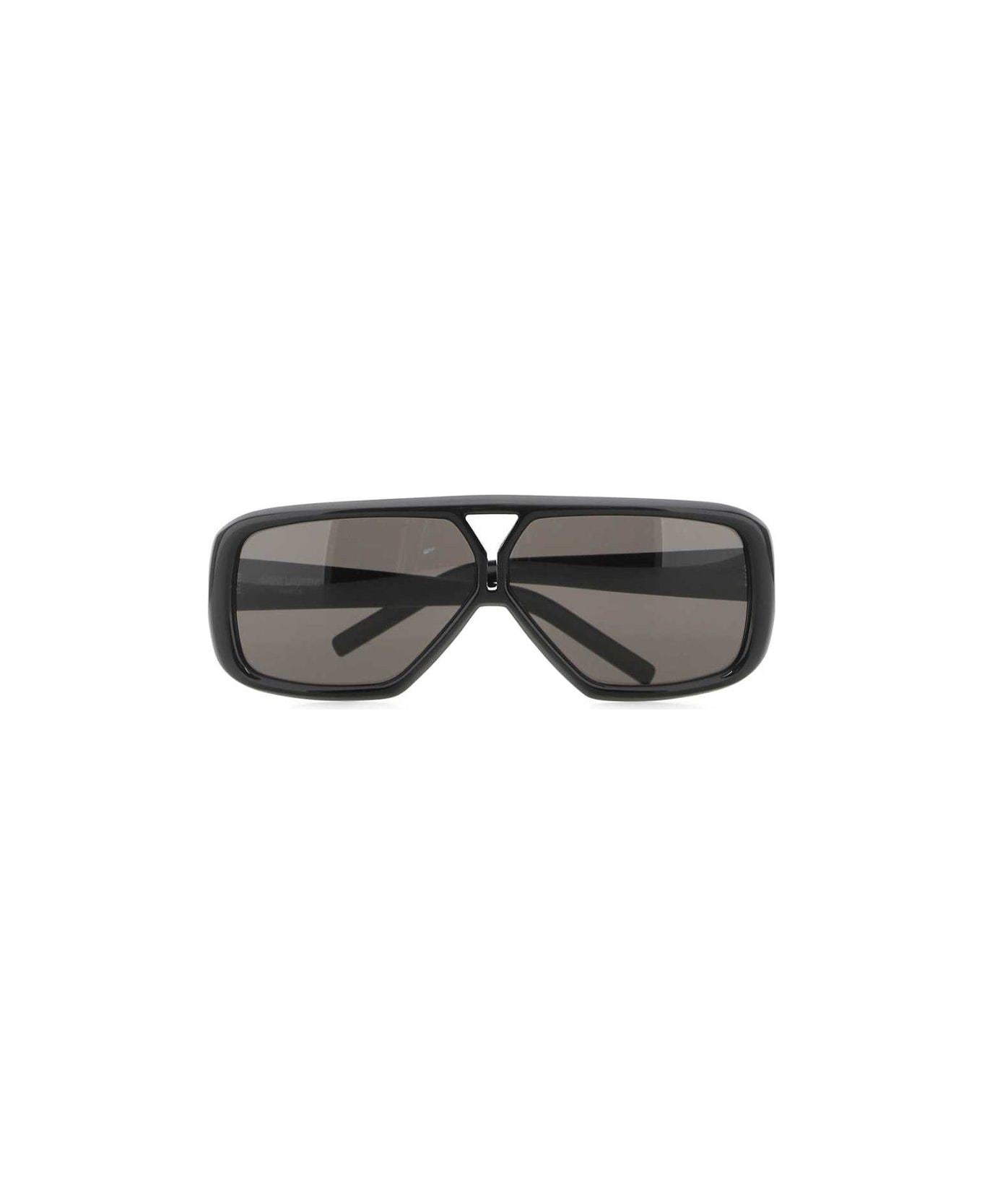 Saint Laurent Sl 569 Y Aviator Sunglasses - BLACK