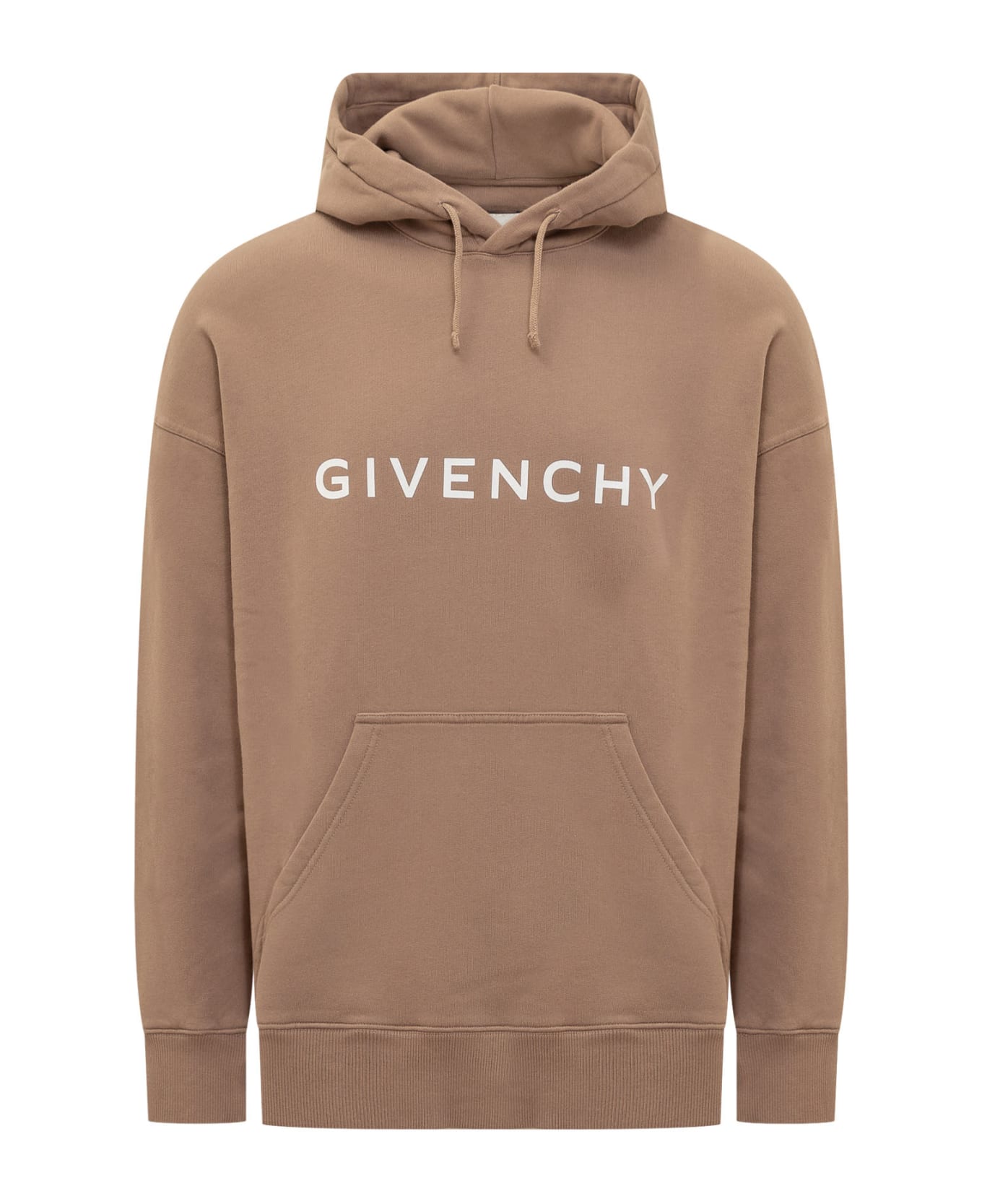 Givenchy Hoodie With Logo - BEIGE CAMEL