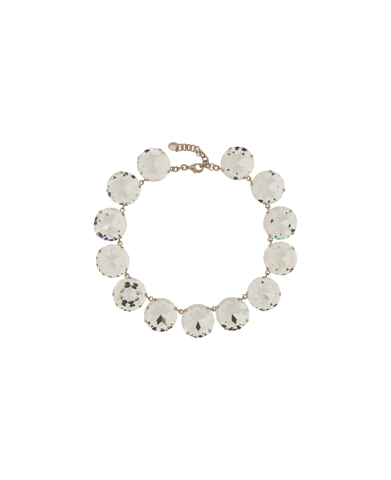 Moschino Rhinestone Necklace - SILVER ネックレス