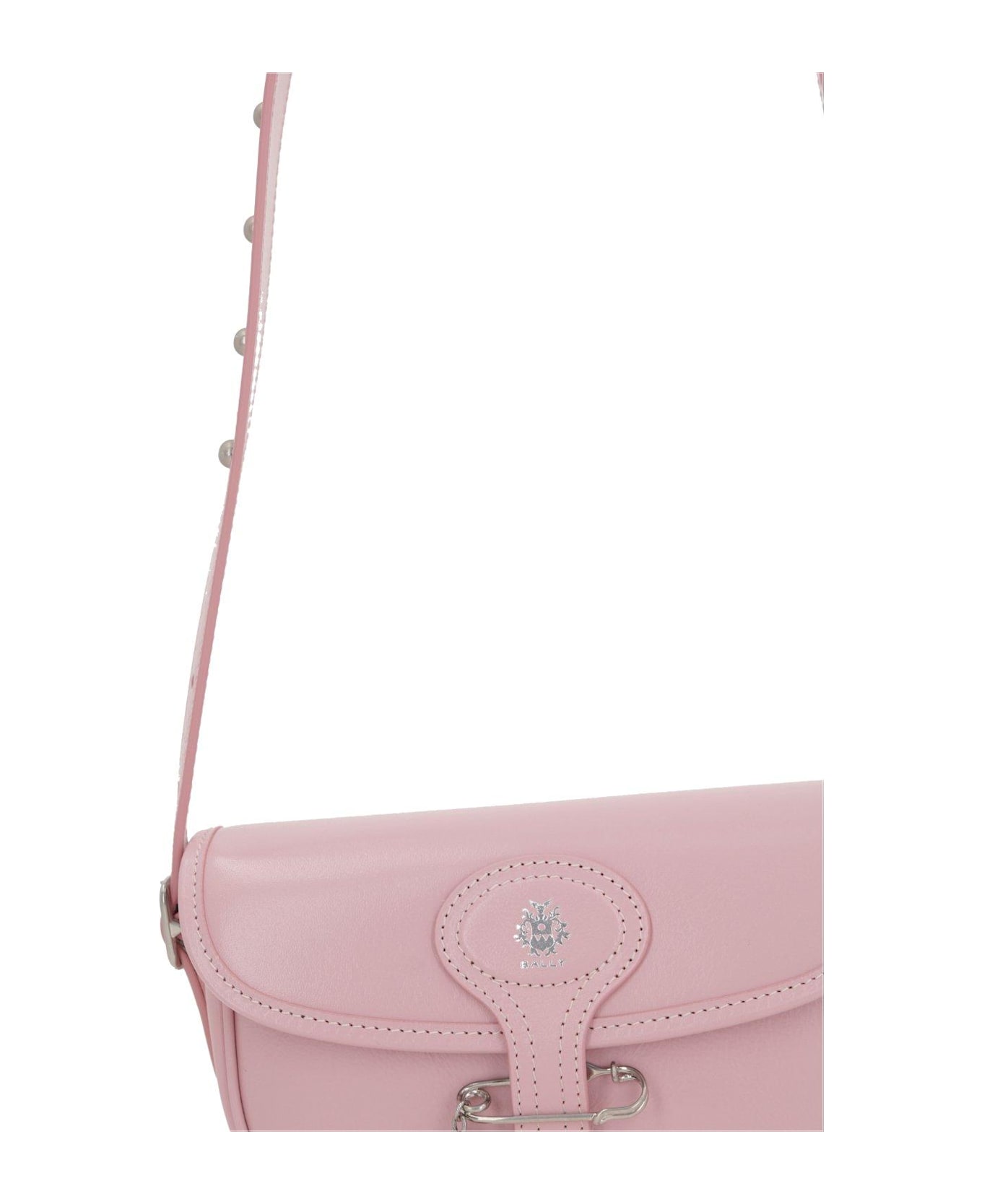 Bally Beckett Logo Printed Studded Shoulder Bag - +pall