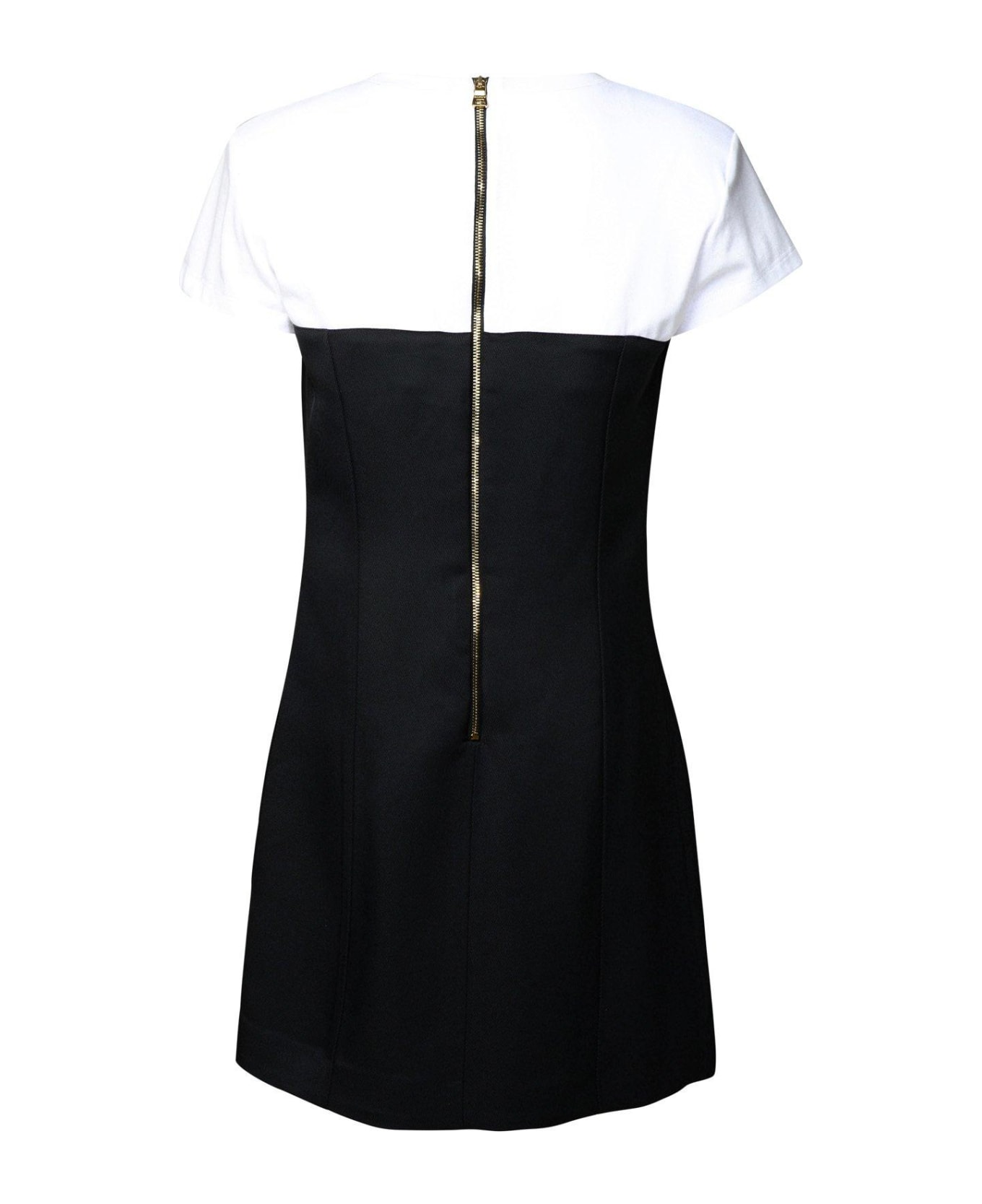 Balmain Button Embellished Two Toned Dress - Nero ワンピース＆ドレス