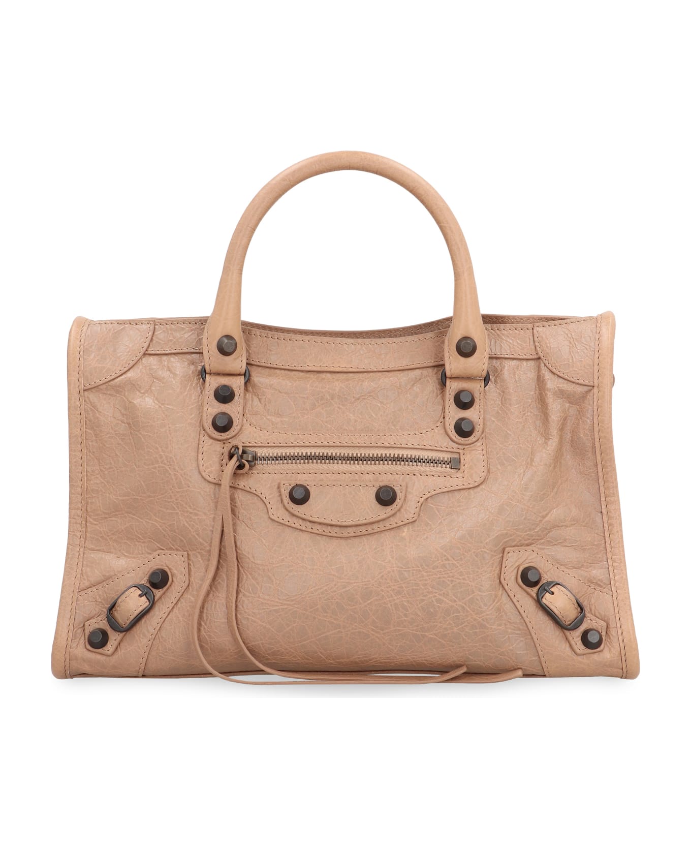 Balenciaga Le City Small Leather Bag - Beige