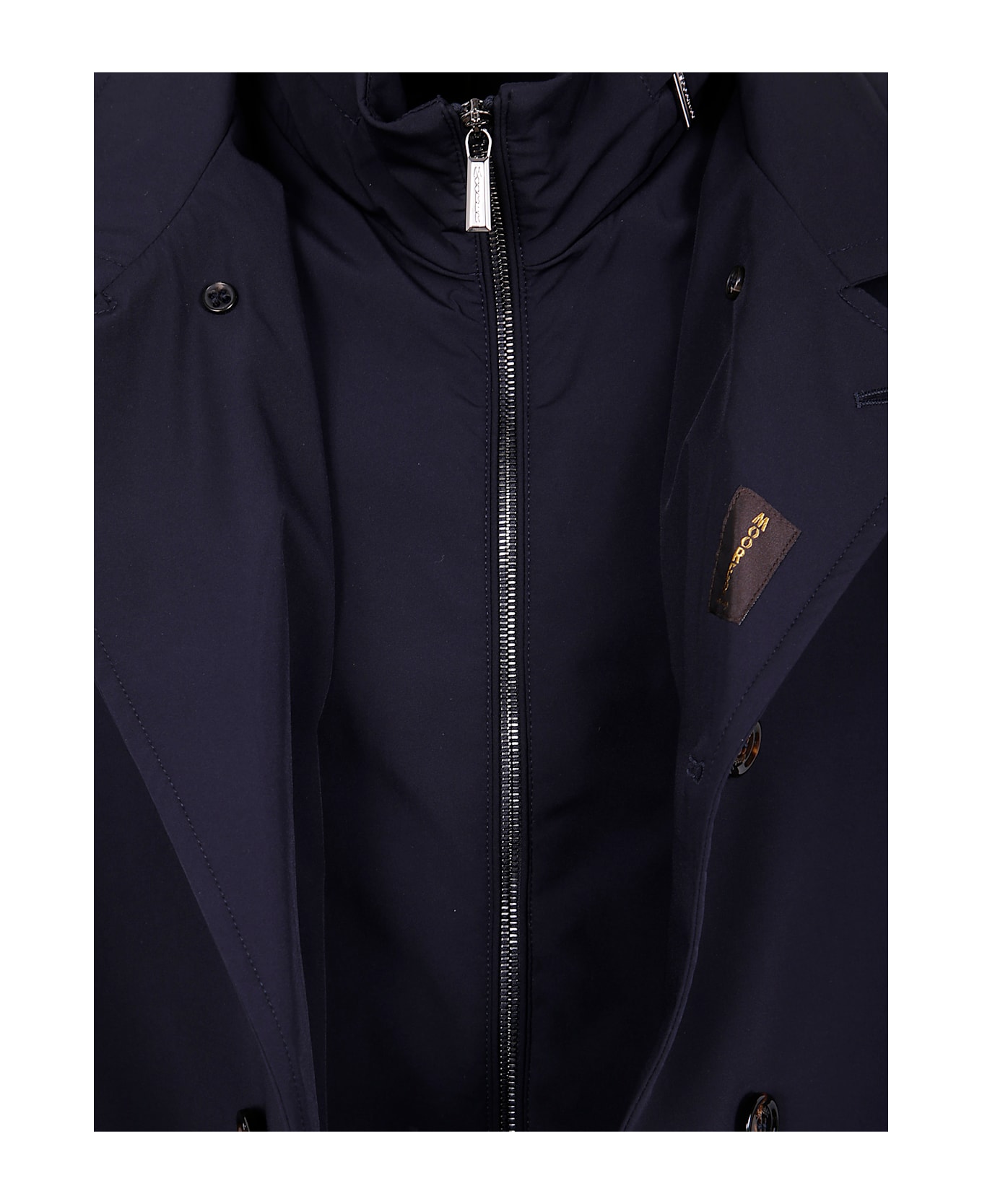 Moorer Volmer-kn Double-breasted Jacket - Dark Blue