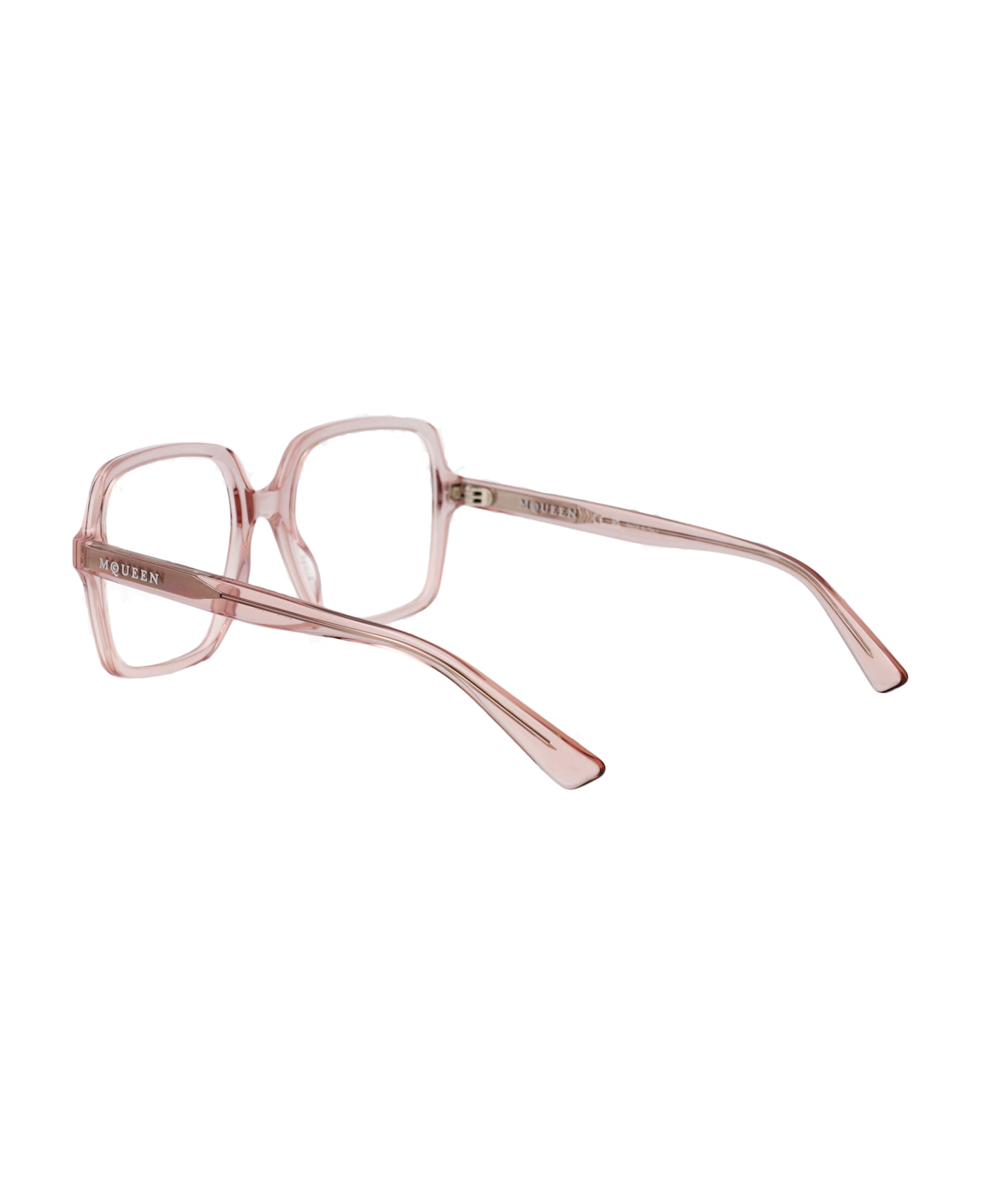 Alexander McQueen Eyewear Am0538o Glasses - PINK-PINK-TRANSPARENT