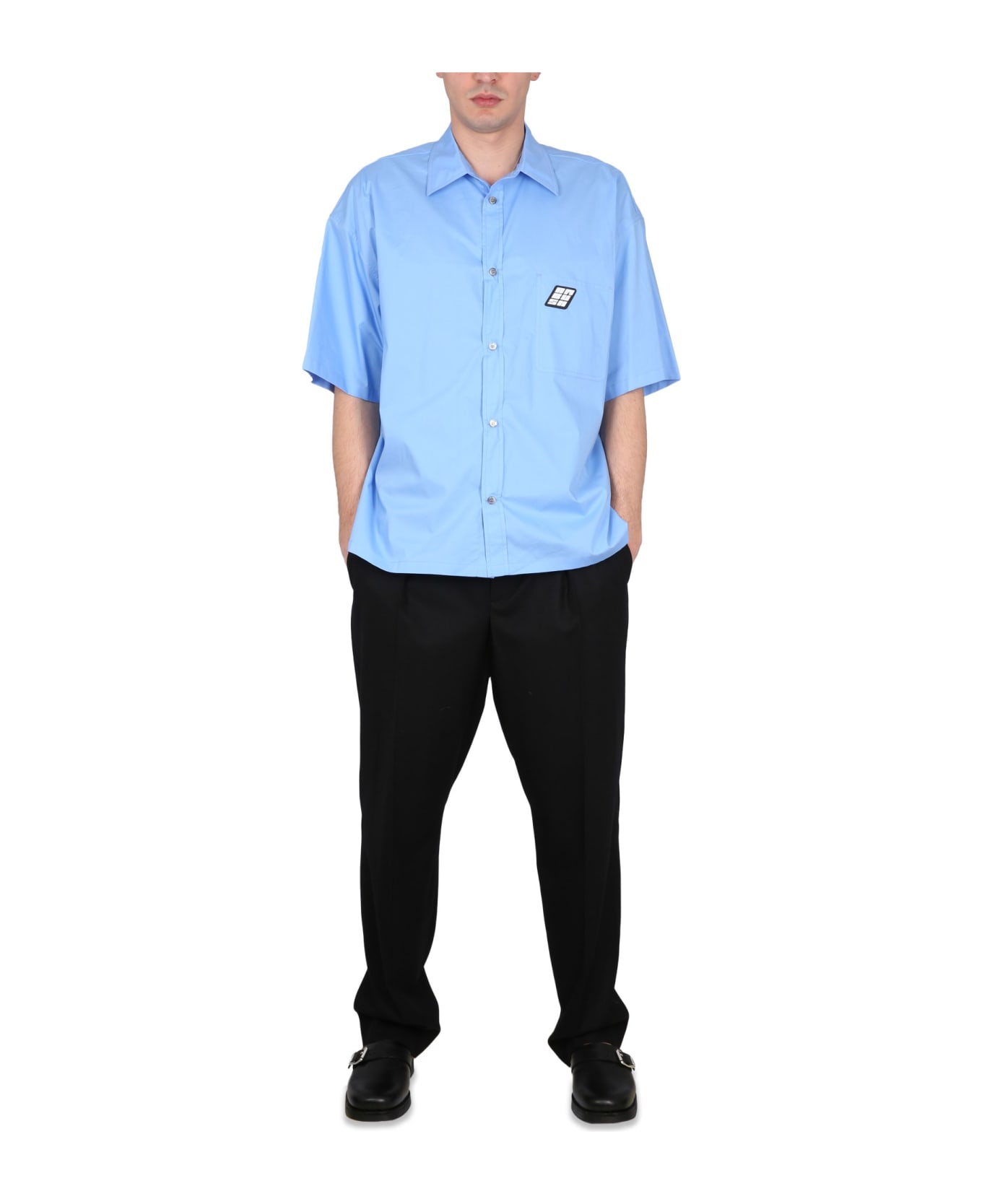 AMBUSH Shirt With Logo Patch - DUSTY BLUE シャツ