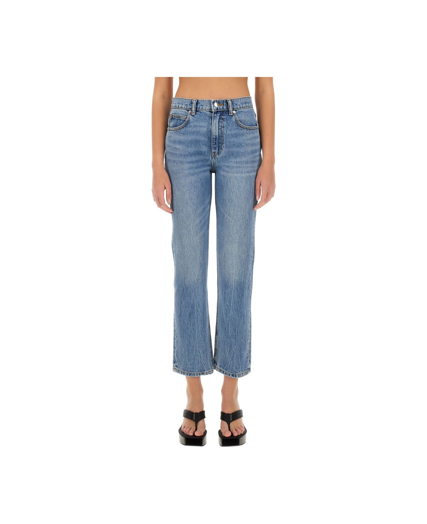 T by Alexander Wang High Waist Jeans - DENIM